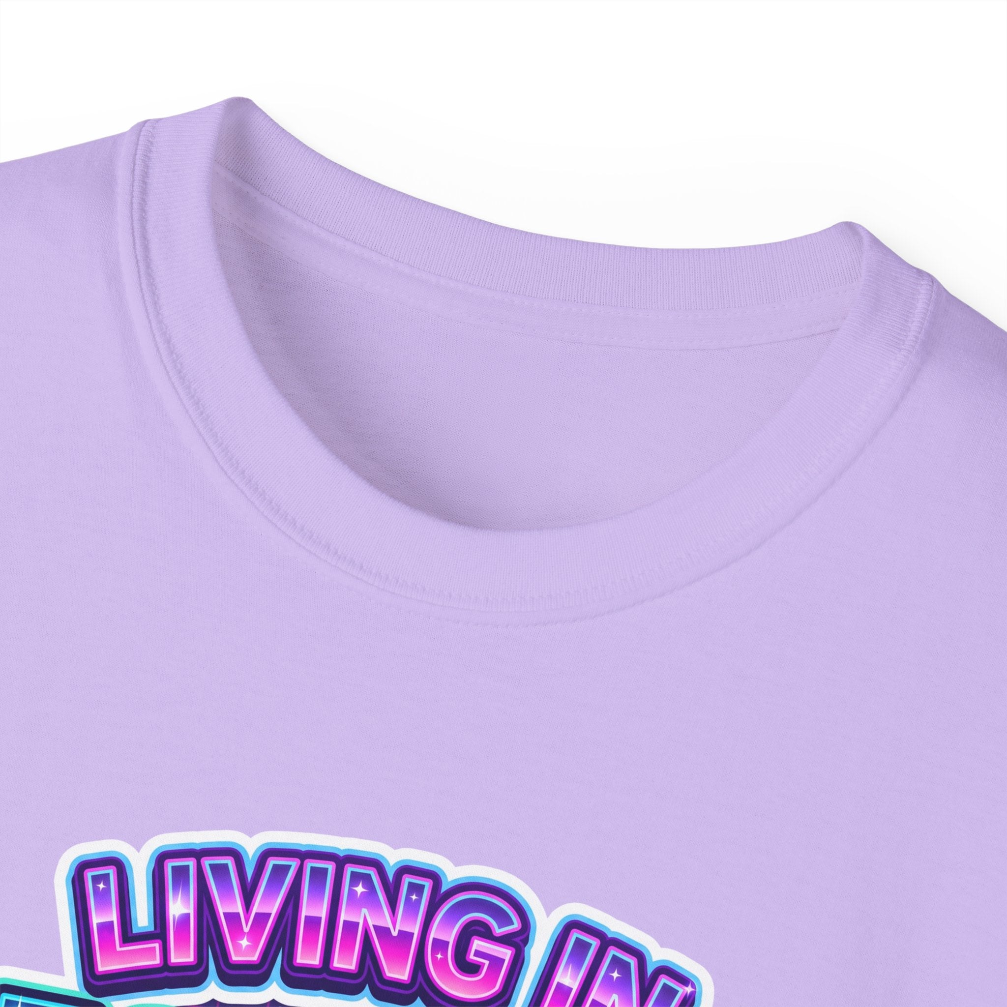 "Living in Aesthetic Mode" Retro Vaporwave Graphic Tee