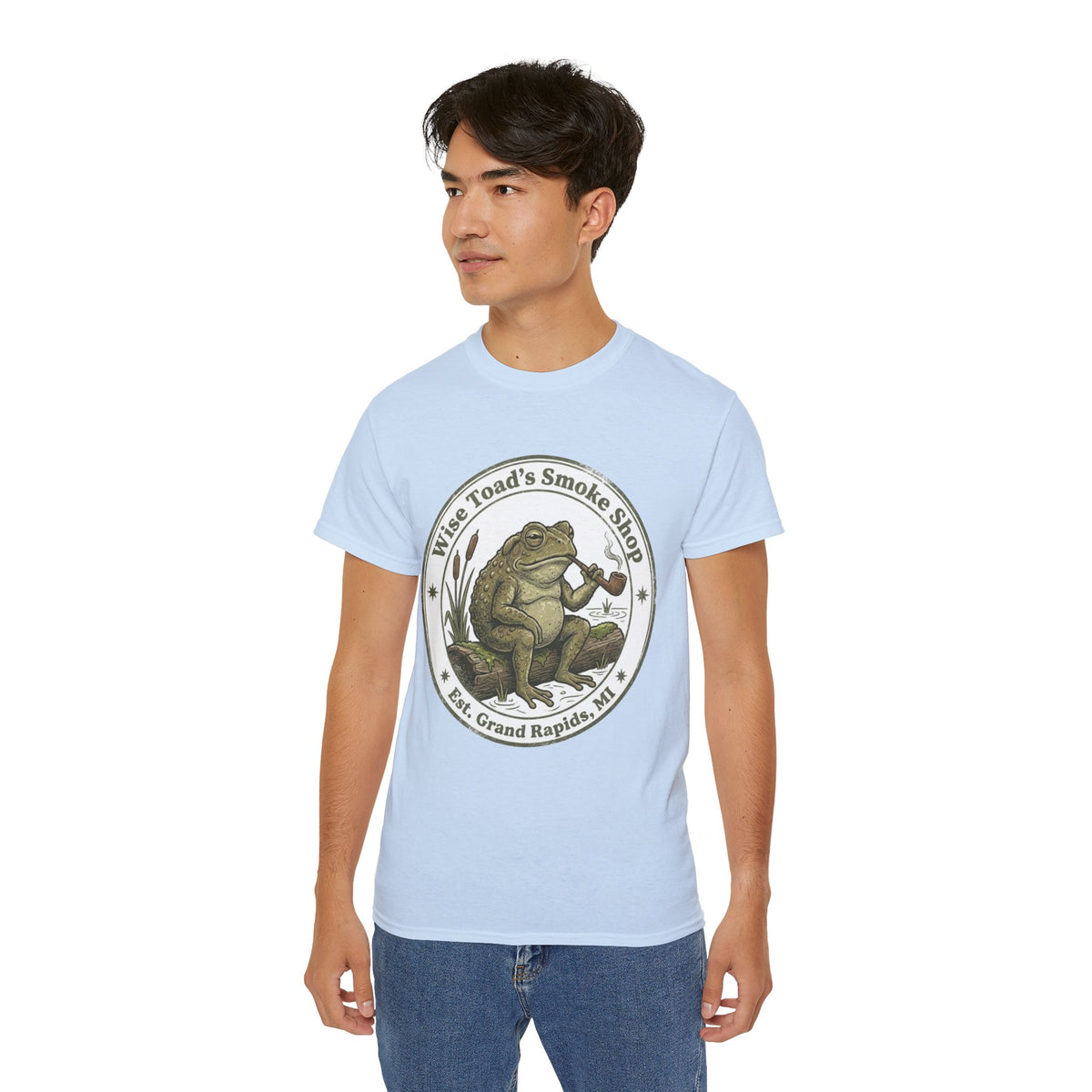 Wise Toad’s Smoke Shop Vintage Frog Logo Tee T-Shirt