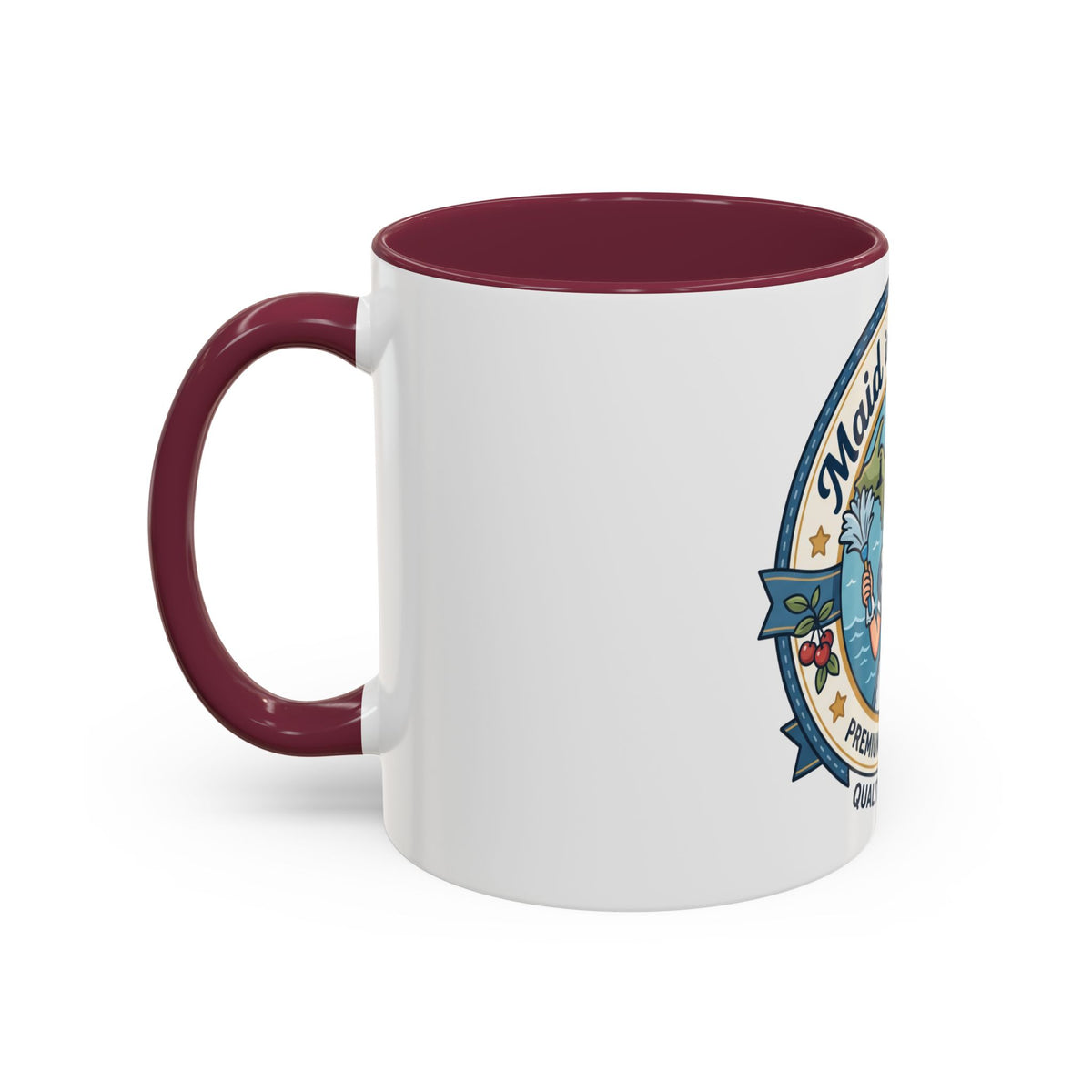 Maid in Michigan Coffee Mug — Retro Housekeeper Logo (11oz/15oz)