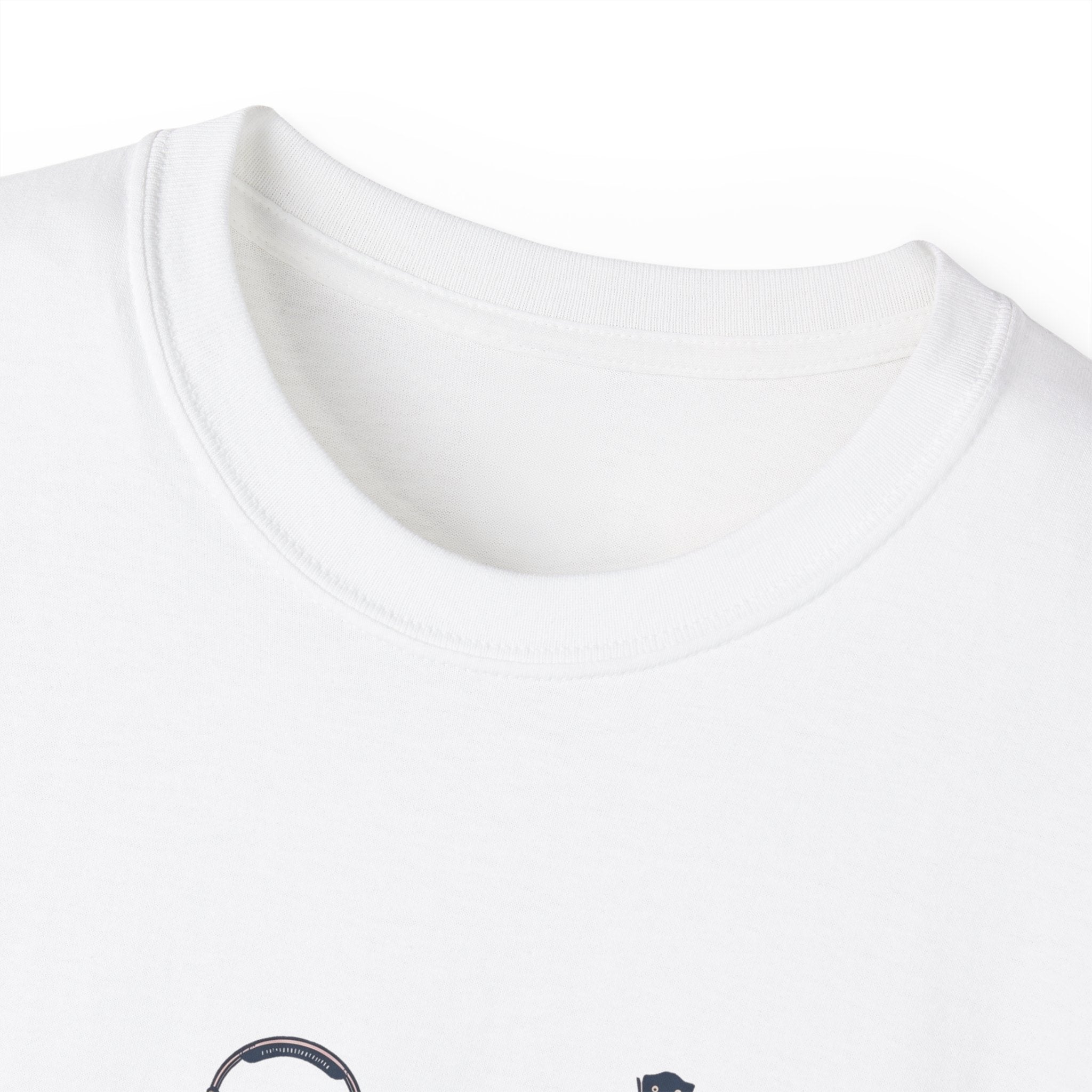 Acoustic Instrument Tee — Guitar, Ukulele & Headphones Graphic T-Shirt