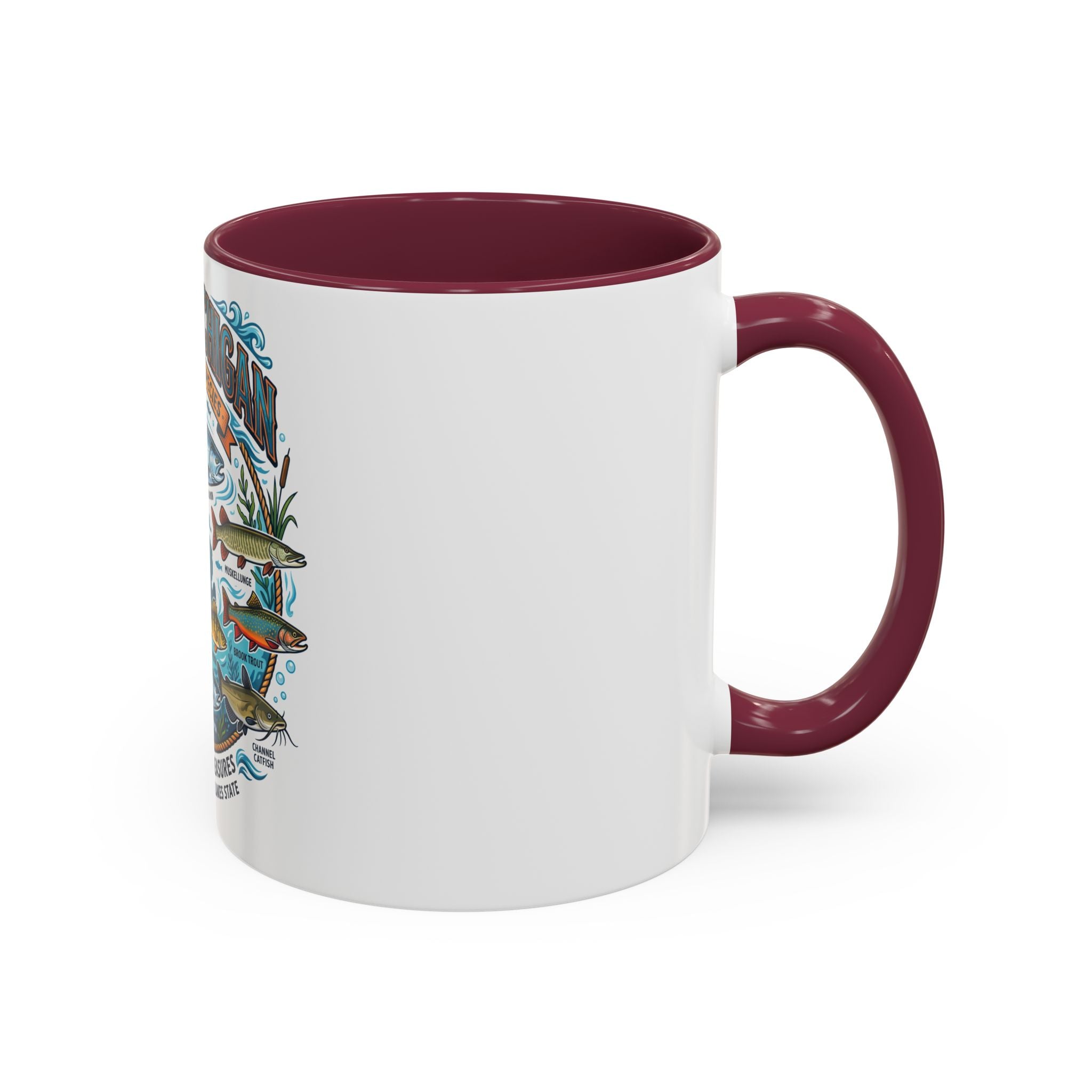 Fish of Michigan Mug — Great Lakes Freshwater Fish Illustration (11oz & 15oz)