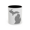 Michigan Dot Map Mug — Modern Minimalist Michigan State Coffee Cup (11oz/15oz)