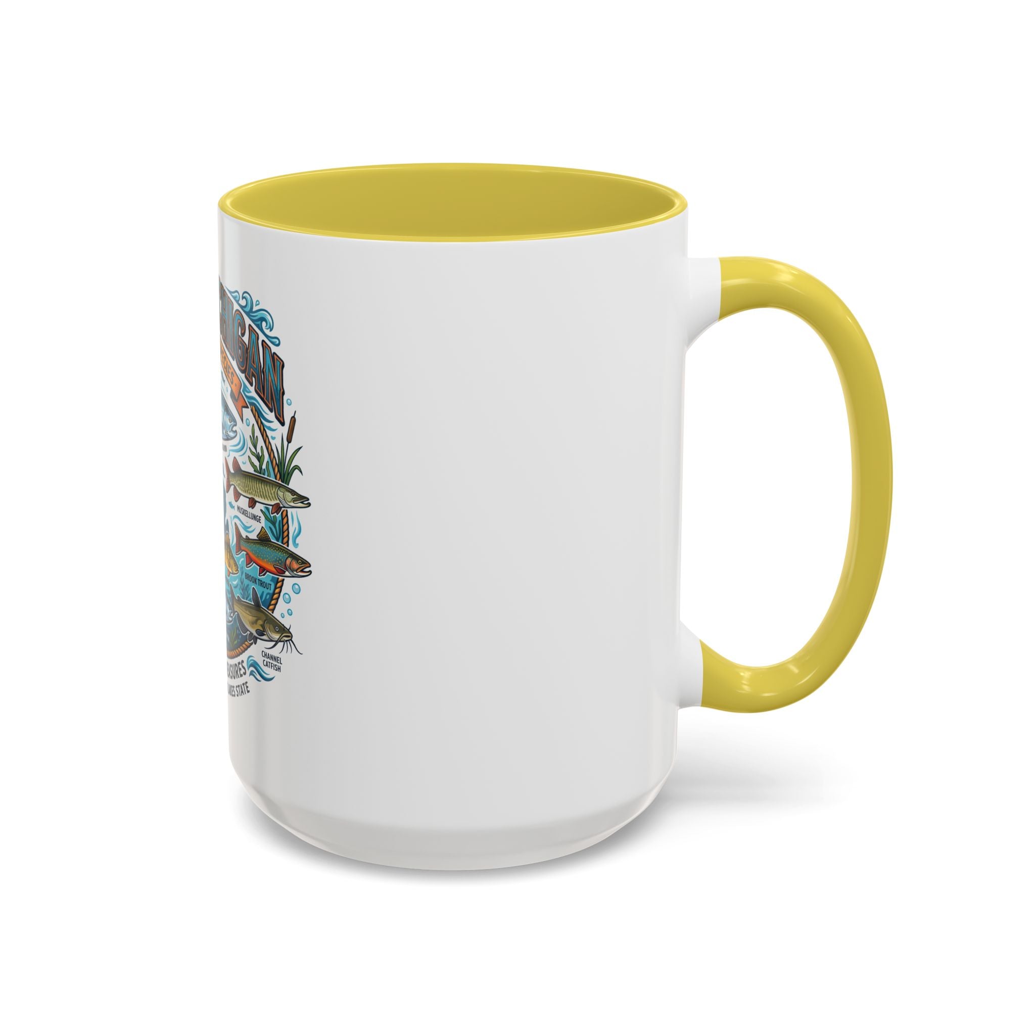 Fish of Michigan Mug — Great Lakes Freshwater Fish Illustration (11oz & 15oz)