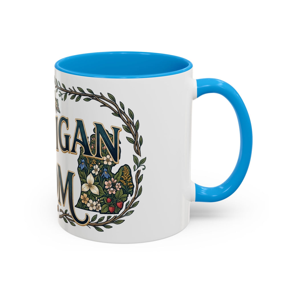 Michigan Mom Coffee Mug — Floral State Pride 11oz/15oz