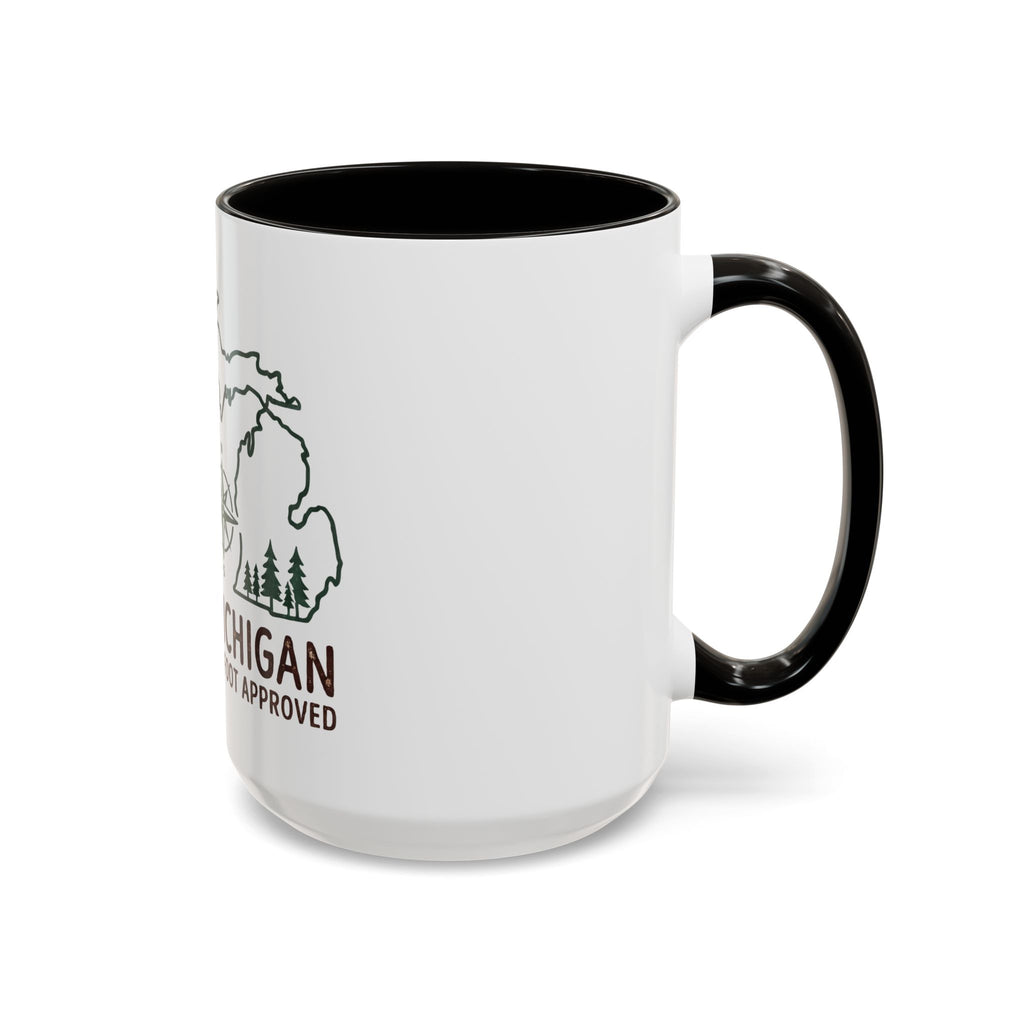 Michigan Bigfoot Approved Coffee Mug — Colorful 11oz/15oz Travel & Camping Gift