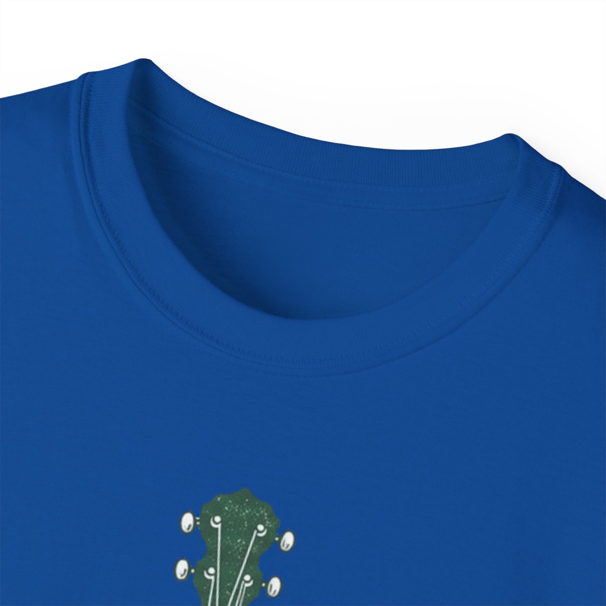 Floral Banjo Tee — Botanical Music Graphic T-Shirt