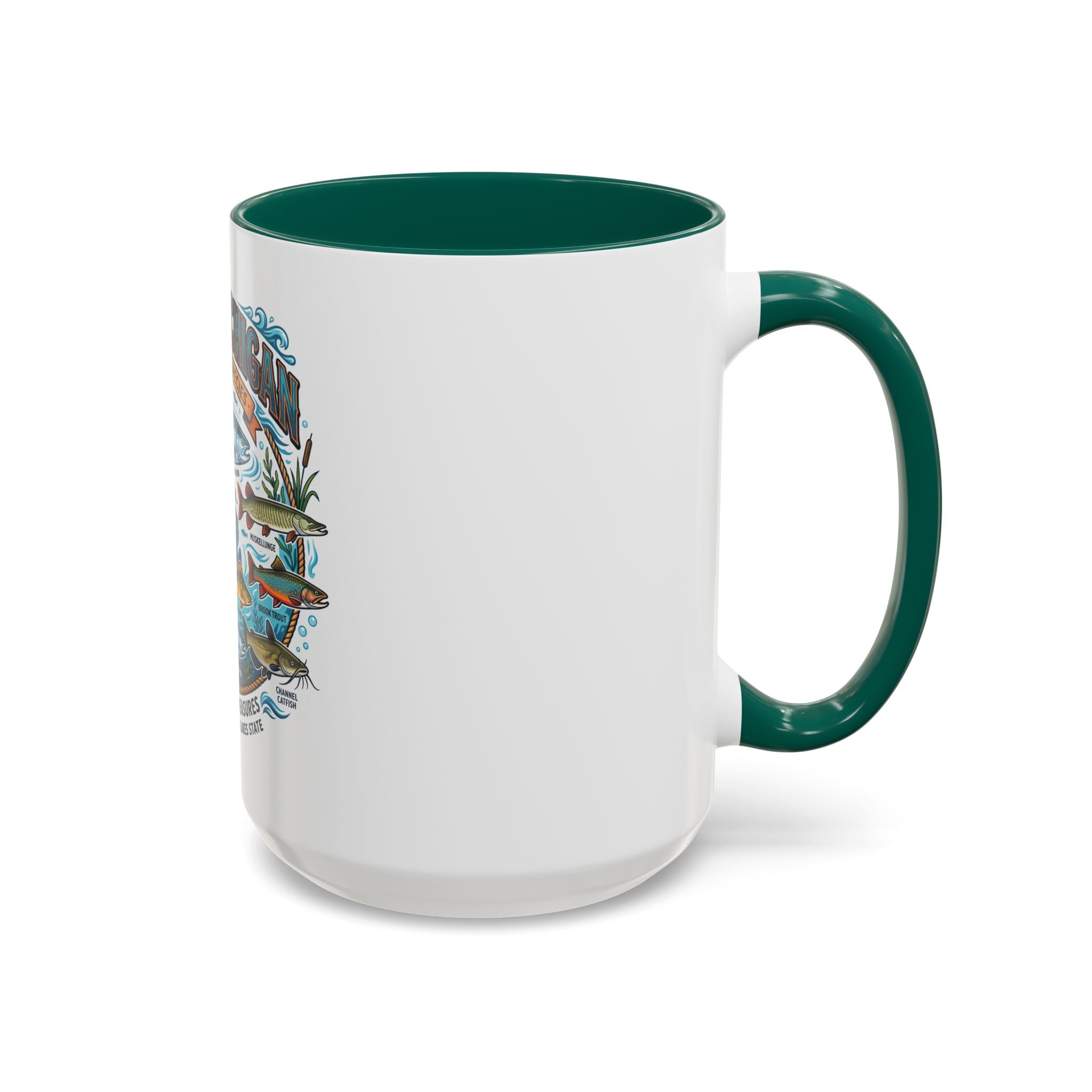 Fish of Michigan Mug — Great Lakes Freshwater Fish Illustration (11oz & 15oz)