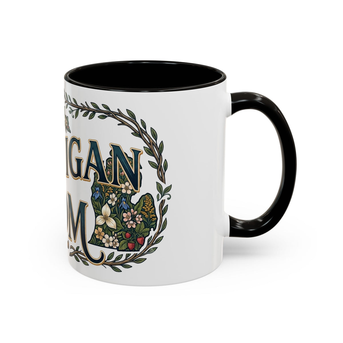 Michigan Mom Coffee Mug — Floral State Pride 11oz/15oz