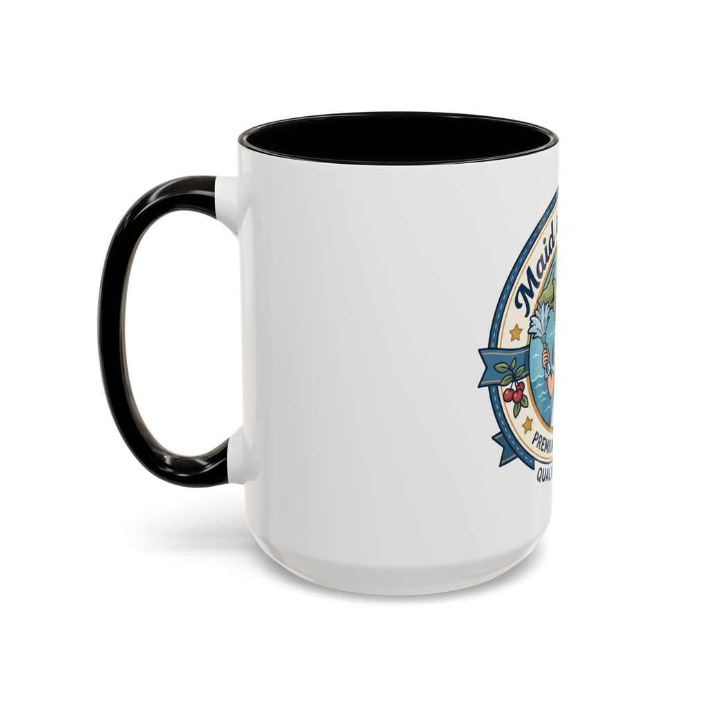 Maid in Michigan Coffee Mug — Retro Housekeeper Logo (11oz/15oz)