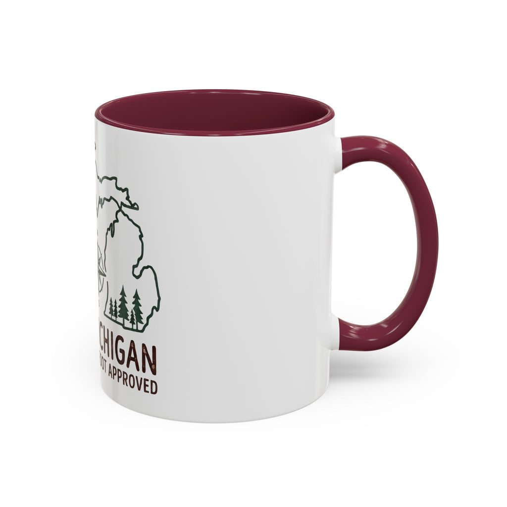 Michigan Bigfoot Approved Coffee Mug — Colorful 11oz/15oz Travel & Camping Gift
