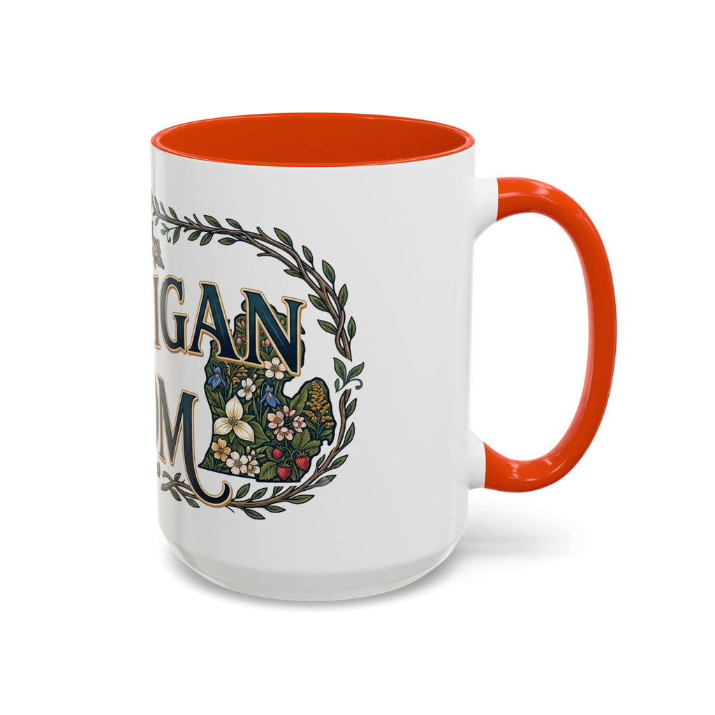 Michigan Mom Coffee Mug — Floral State Pride 11oz/15oz