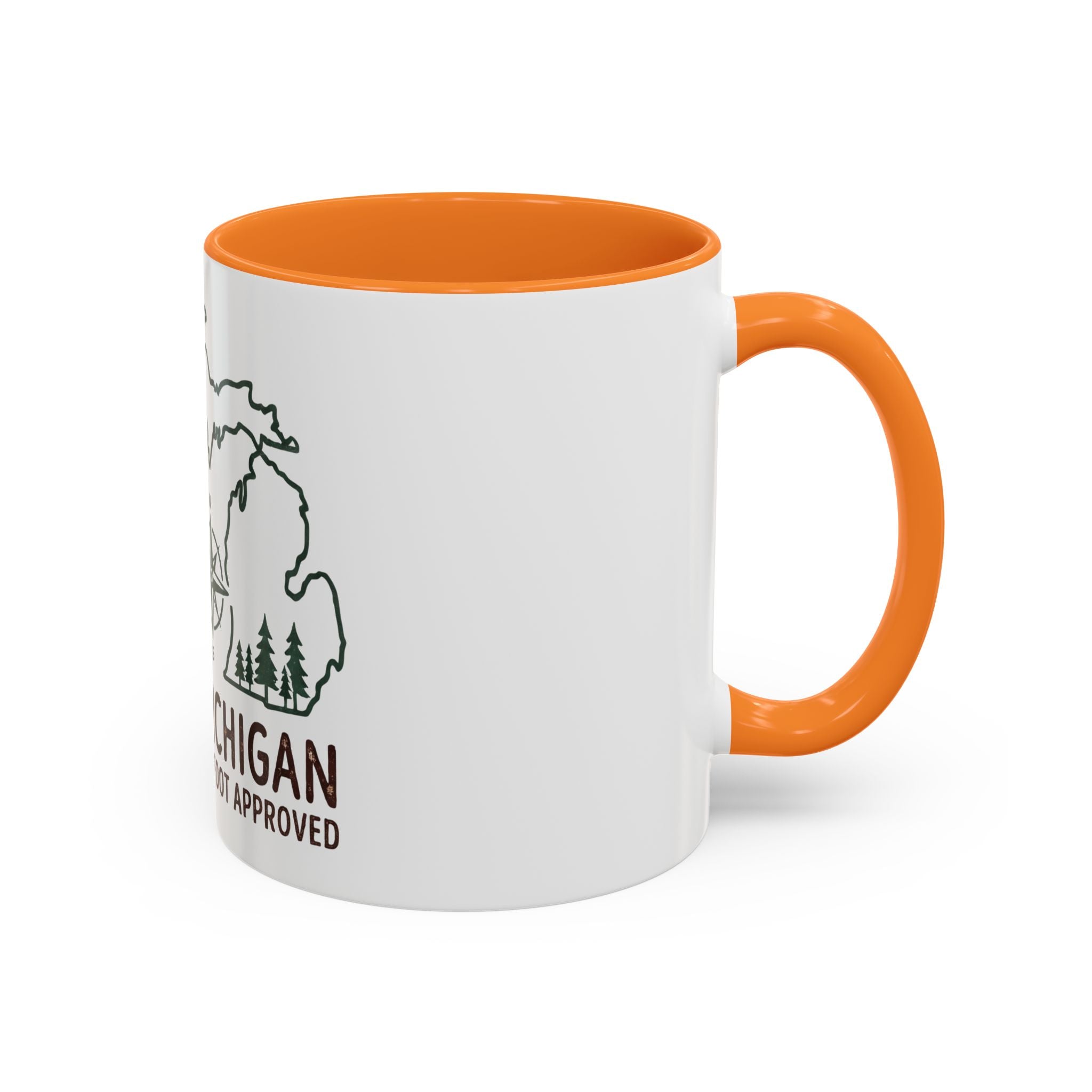 Michigan Bigfoot Approved Coffee Mug — Colorful 11oz/15oz Travel & Camping Gift