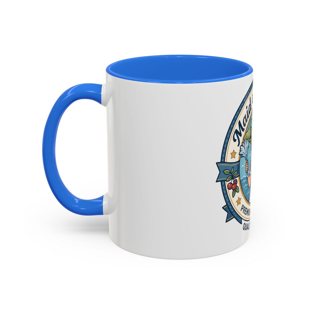 Maid in Michigan Coffee Mug — Retro Housekeeper Logo (11oz/15oz)