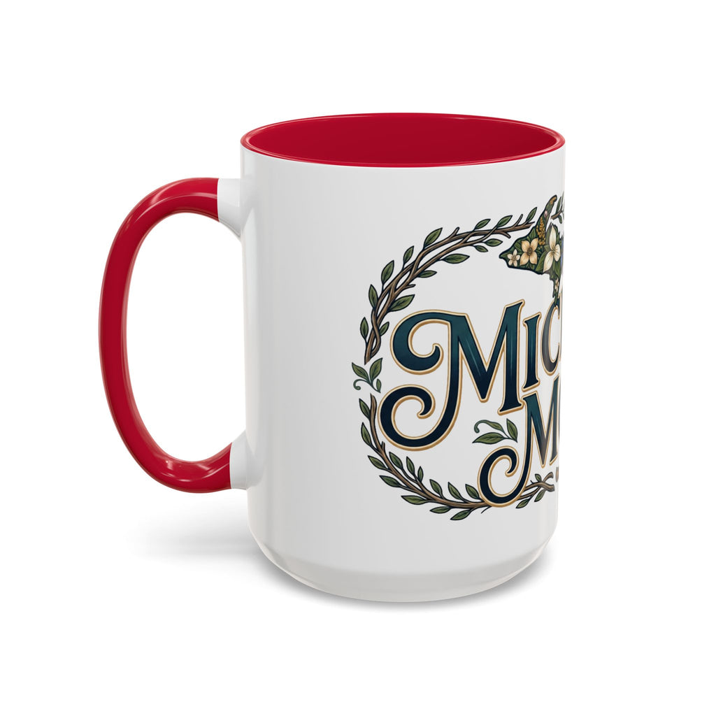 Michigan Mom Coffee Mug — Floral State Pride 11oz/15oz