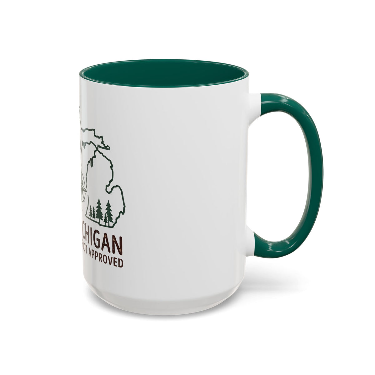 Michigan Bigfoot Approved Coffee Mug — Colorful 11oz/15oz Travel & Camping Gift