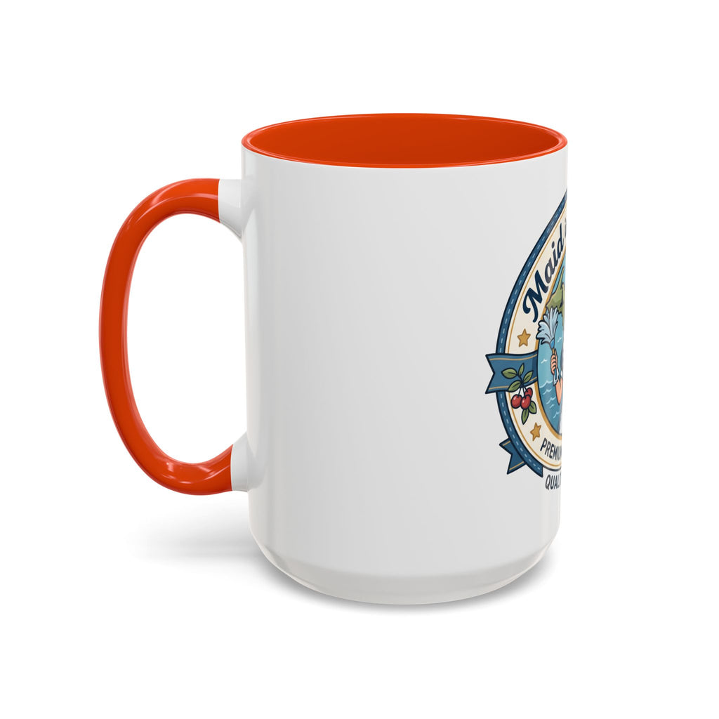 Maid in Michigan Coffee Mug — Retro Housekeeper Logo (11oz/15oz)