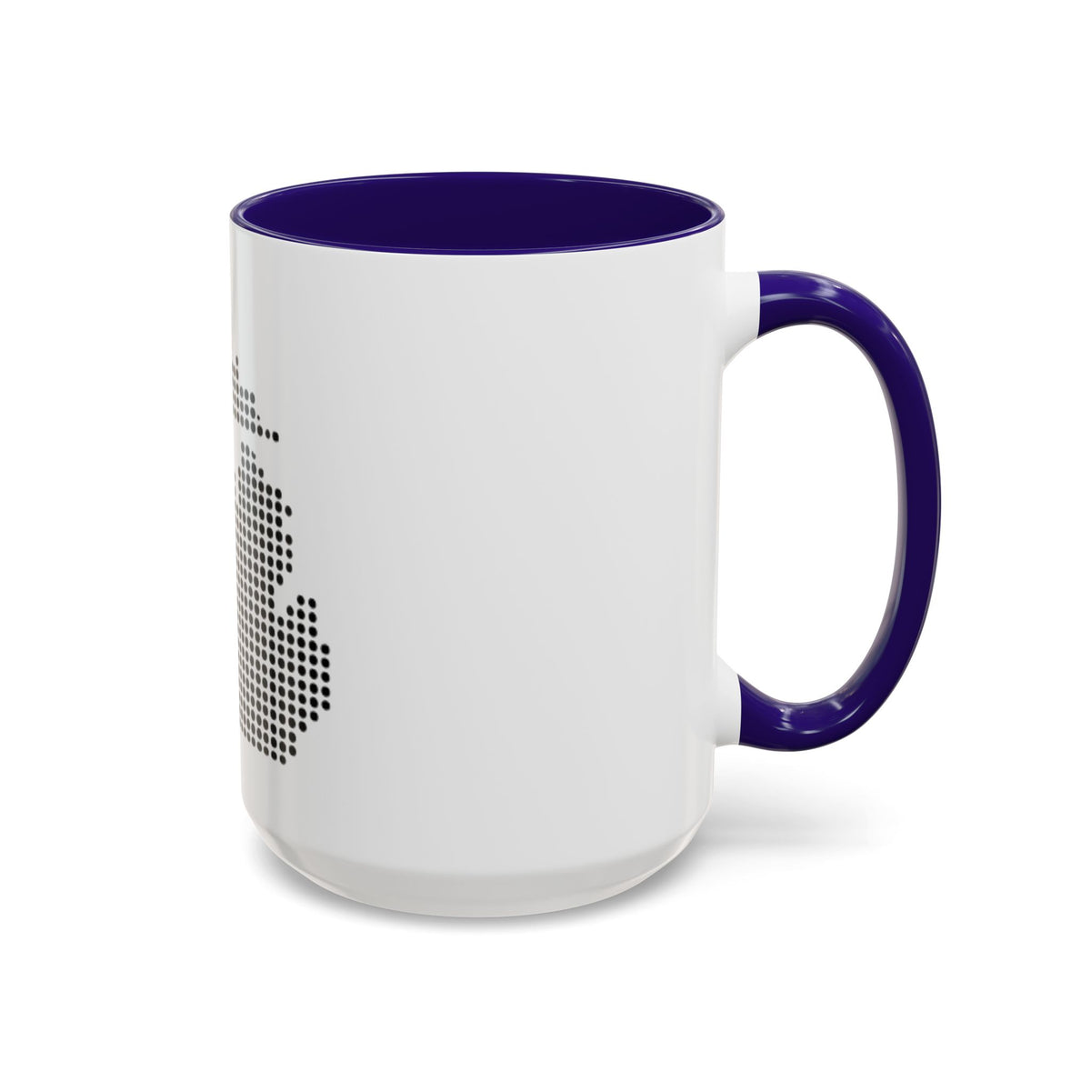 Michigan Dot Map Mug — Modern Minimalist Michigan State Coffee Cup (11oz/15oz)
