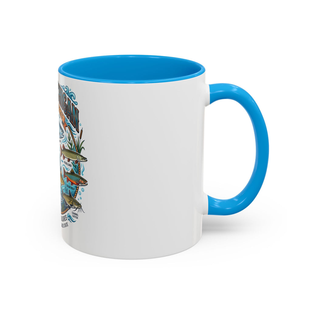 Fish of Michigan Mug — Great Lakes Freshwater Fish Illustration (11oz & 15oz)