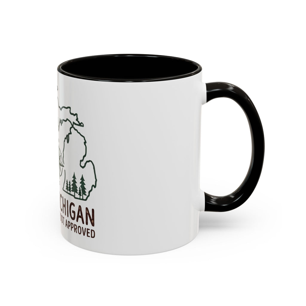 Michigan Bigfoot Approved Coffee Mug — Colorful 11oz/15oz Travel & Camping Gift