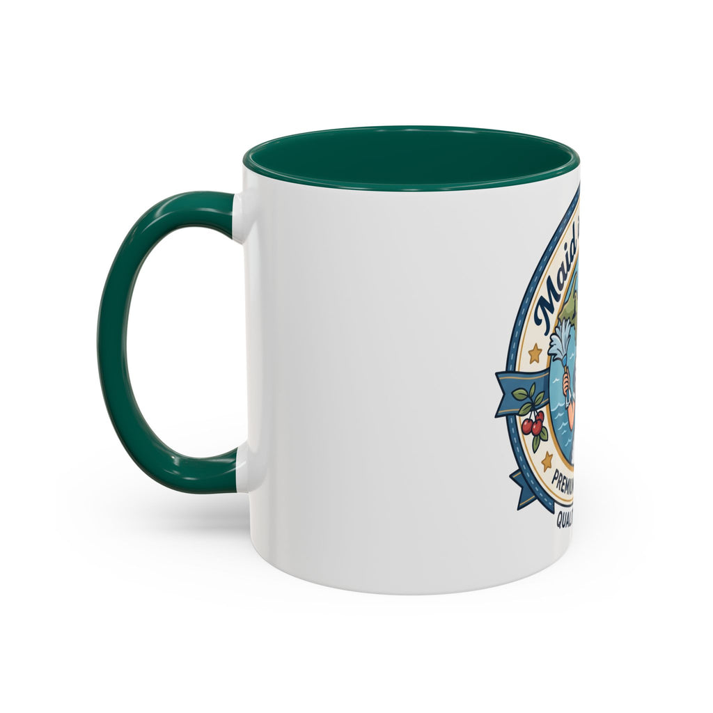 Maid in Michigan Coffee Mug — Retro Housekeeper Logo (11oz/15oz)