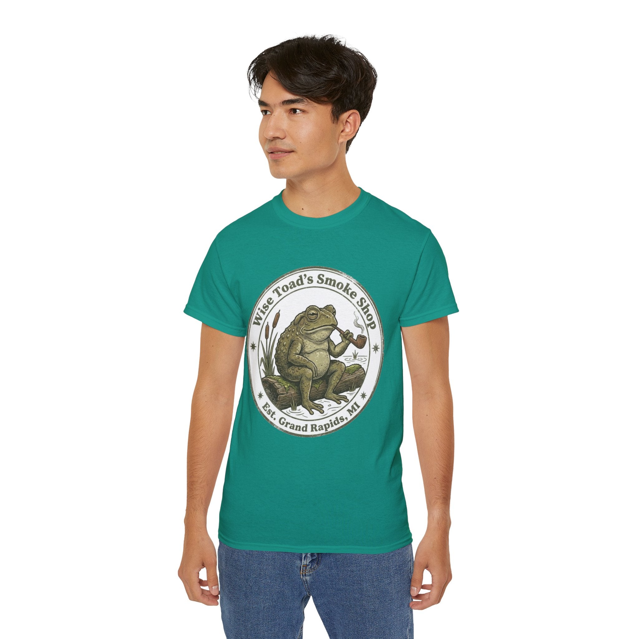Wise Toad’s Smoke Shop Vintage Frog Logo Tee T-Shirt