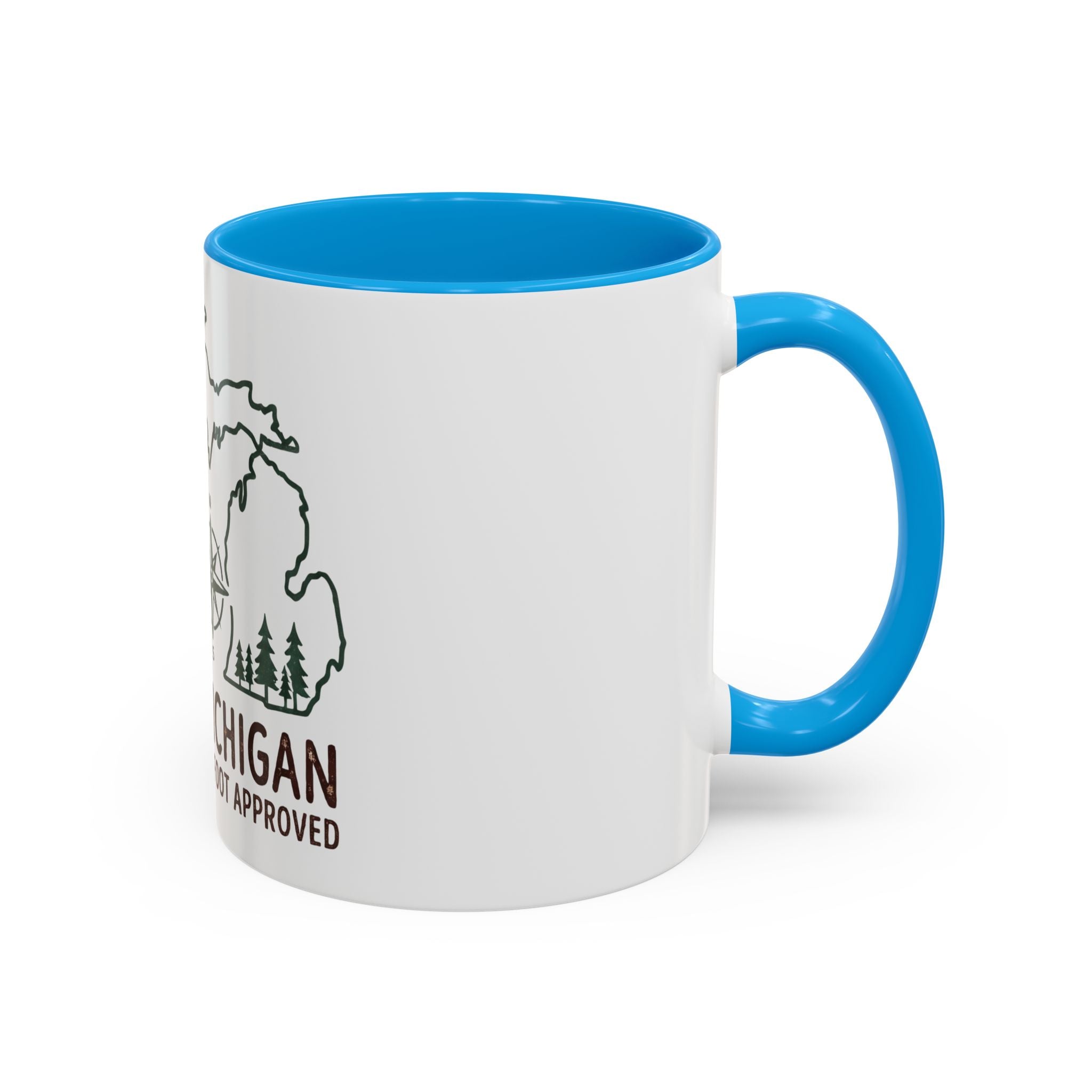 Michigan Bigfoot Approved Coffee Mug — Colorful 11oz/15oz Travel & Camping Gift