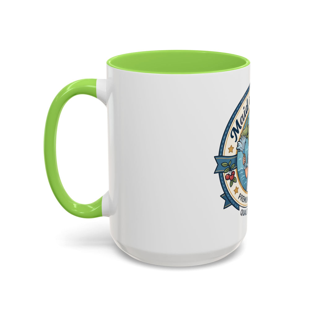 Maid in Michigan Coffee Mug — Retro Housekeeper Logo (11oz/15oz)