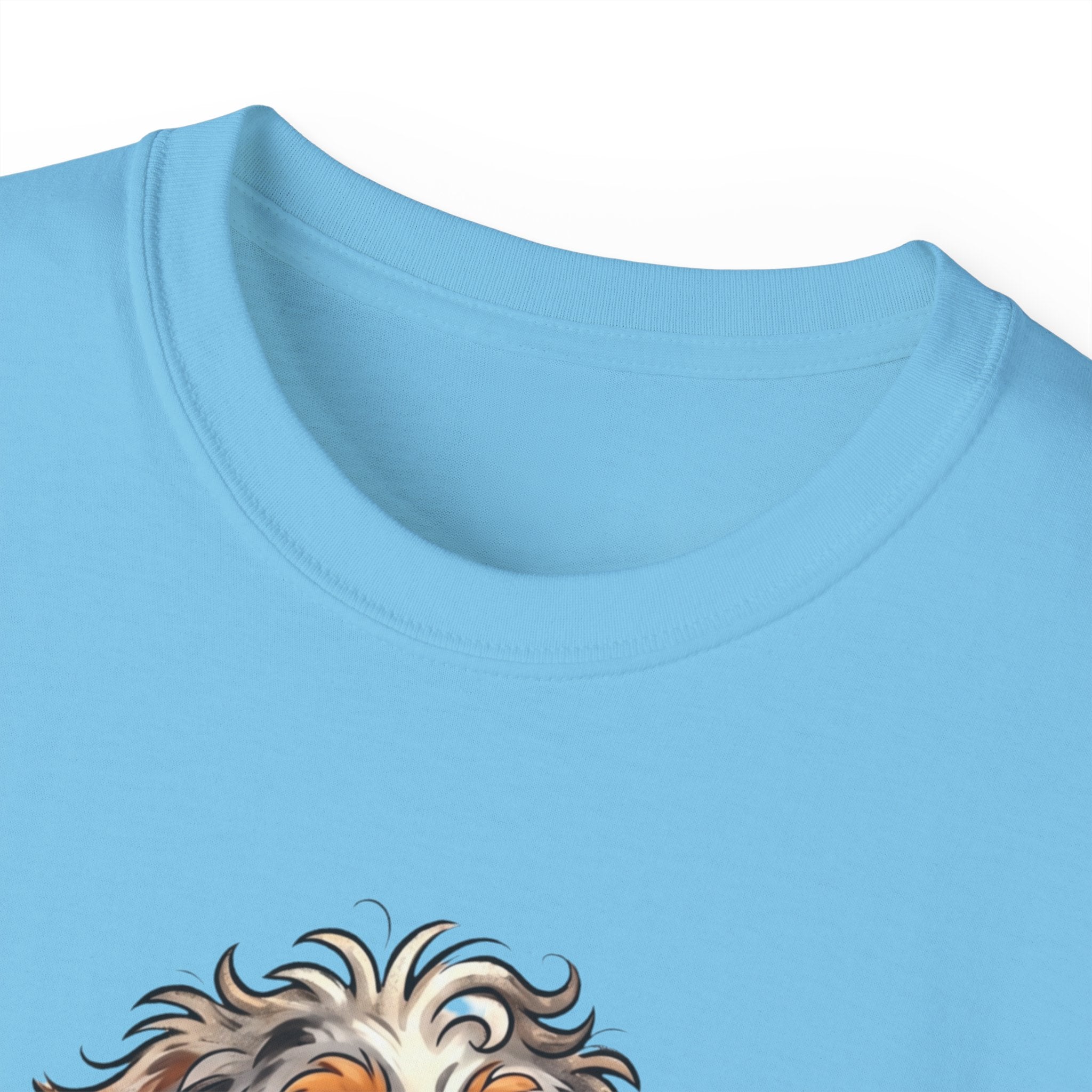 Dog Lover T‑Shirt – Cute Pup Wearing “Pobody's Nerfect” Shirt (Funny Pet Tee)