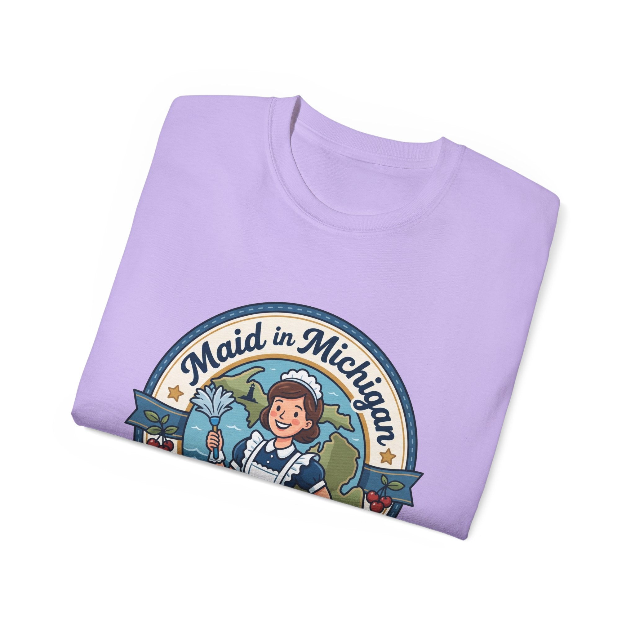 Maid in Michigan T-Shirt — Vintage Housekeeping Logo Tee