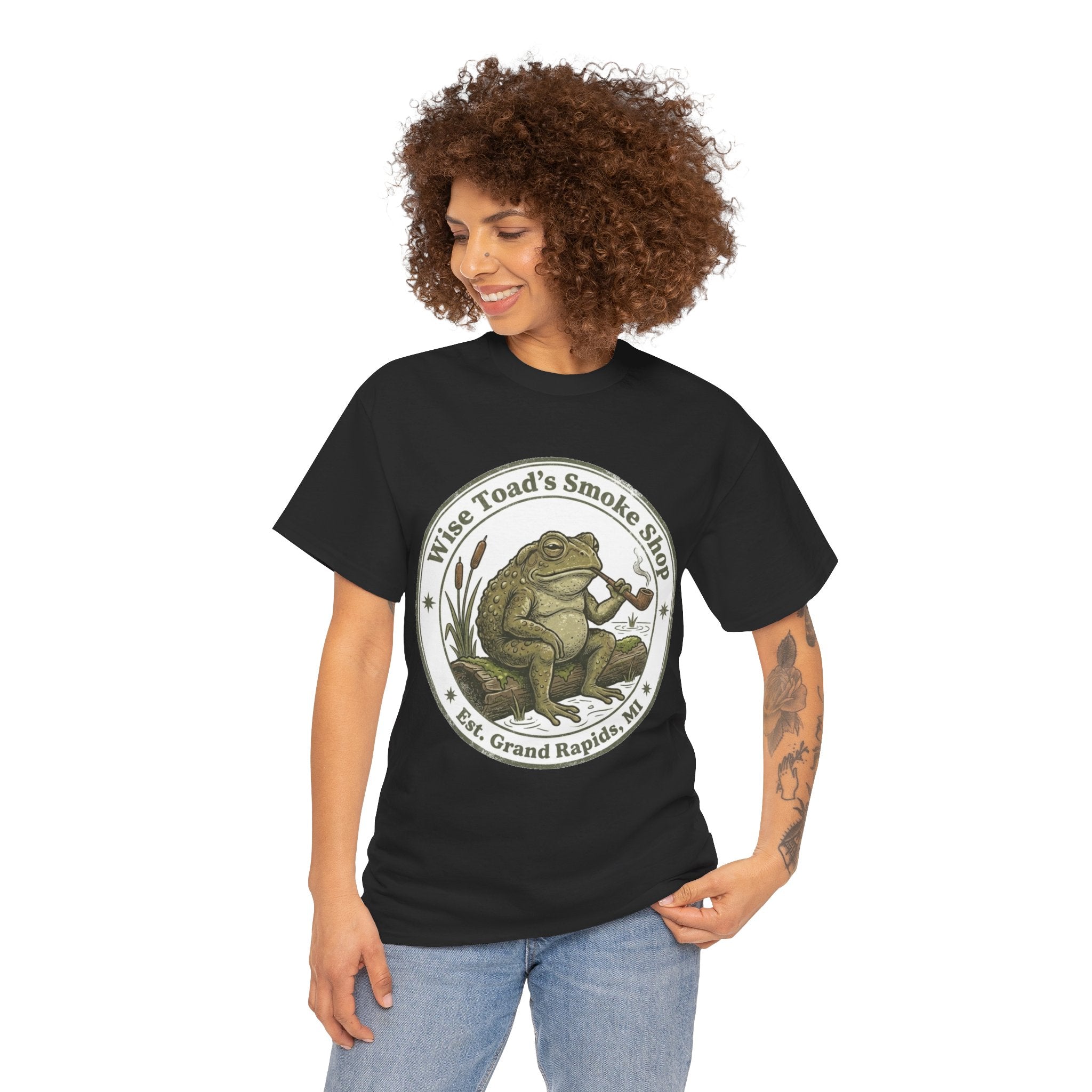 Wise Toad’s Smoke Shop Vintage Frog Logo Tee T-Shirt