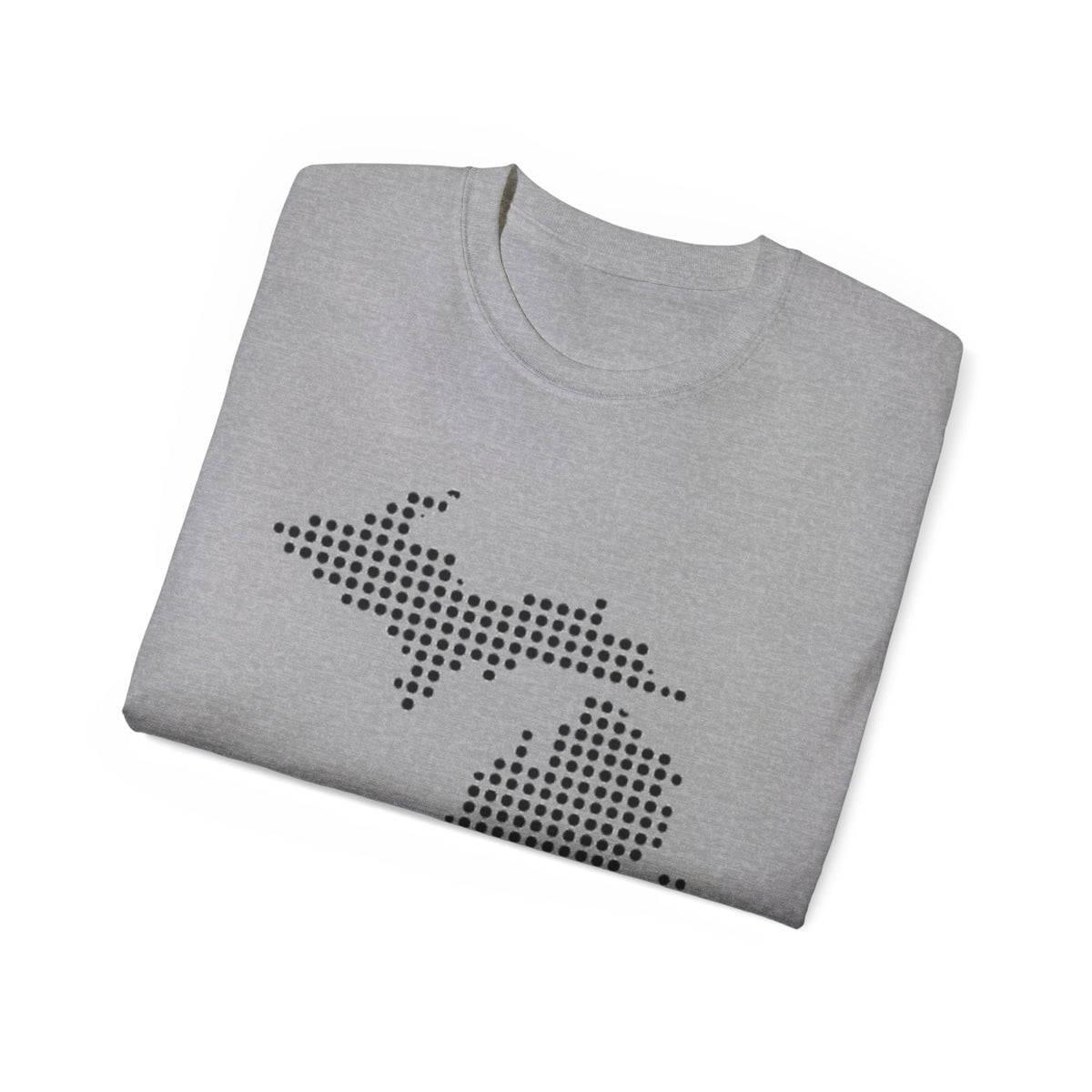 Michigan Dot Map T-Shirt — Minimal State Map Tee for Michiganders