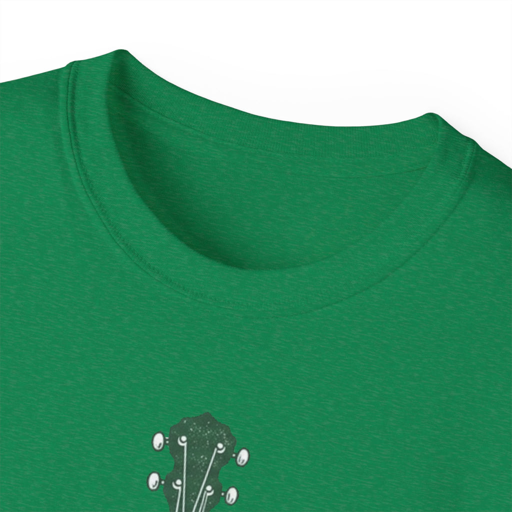 Floral Banjo Tee — Botanical Music Graphic T-Shirt