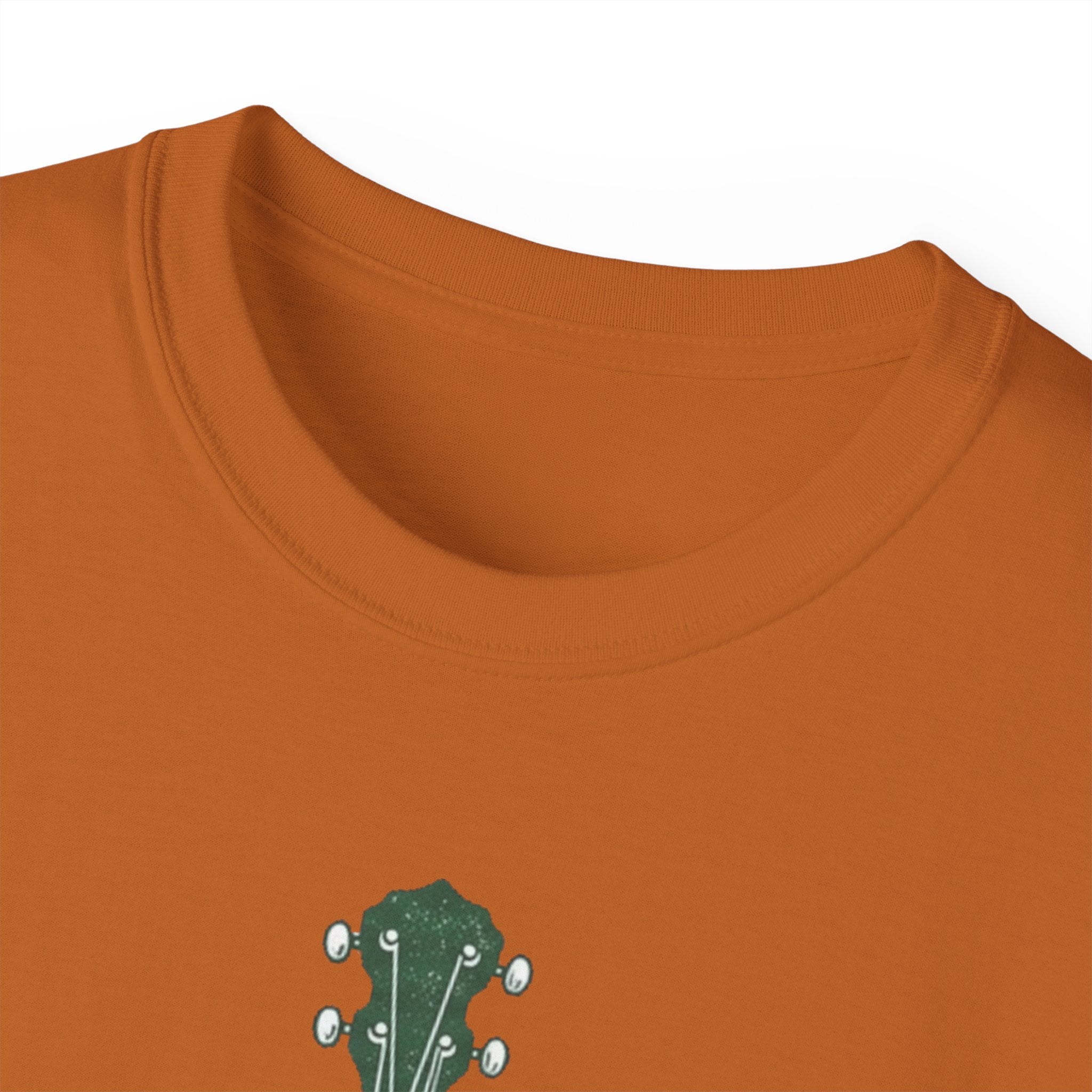 Floral Banjo Tee — Botanical Music Graphic T-Shirt