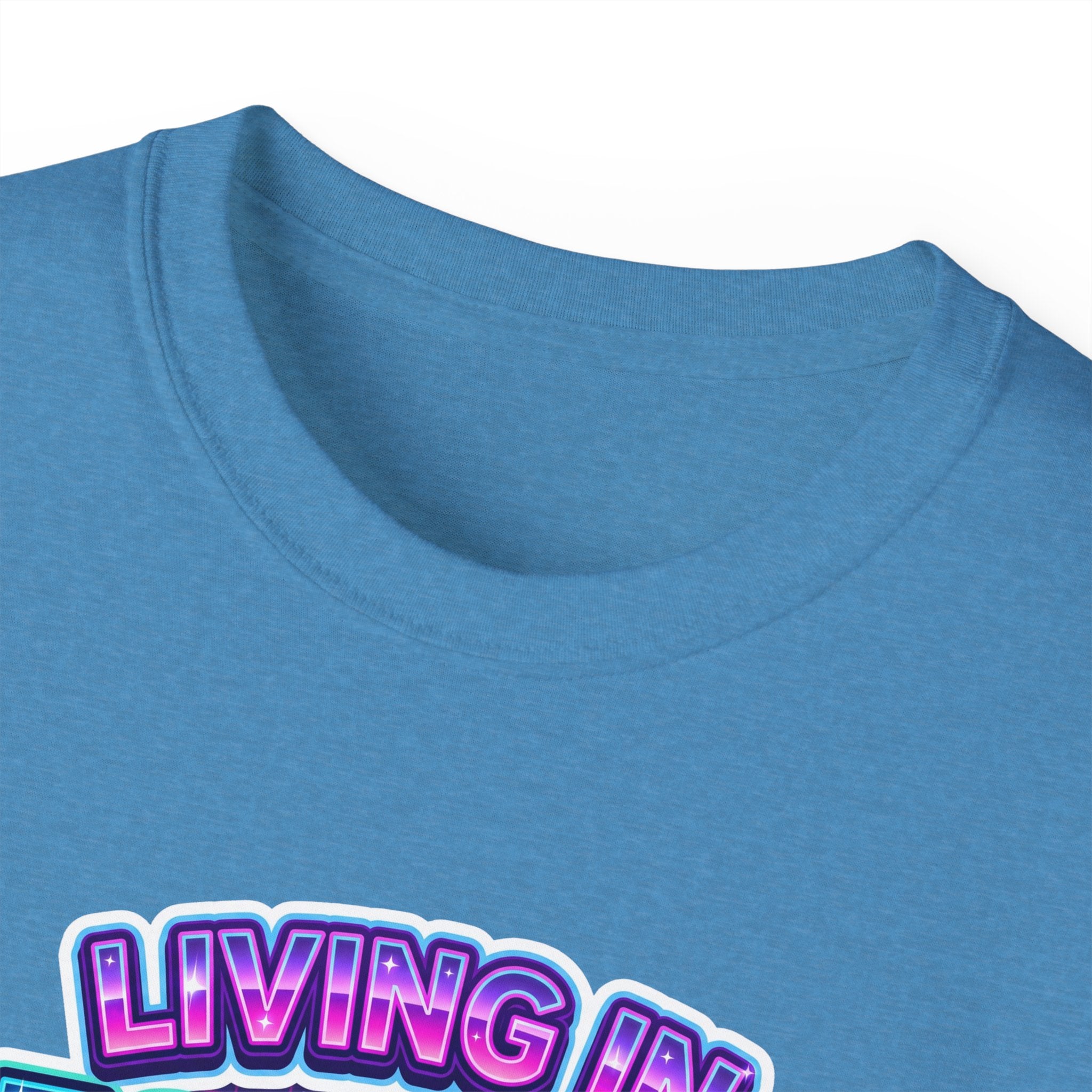 "Living in Aesthetic Mode" Retro Vaporwave Graphic Tee