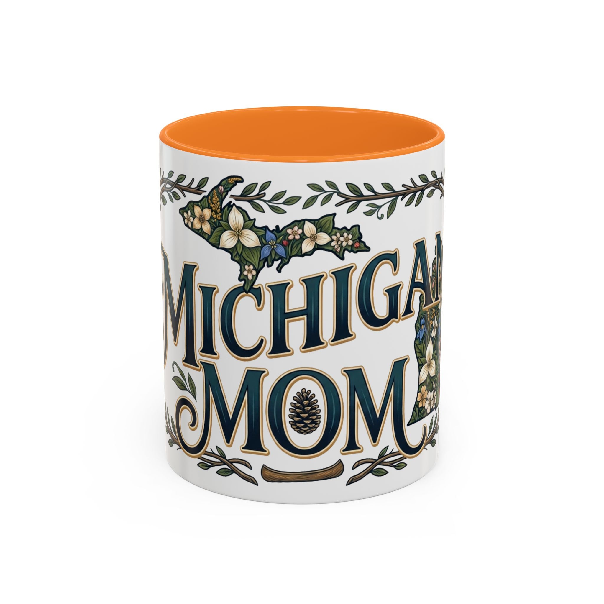 Michigan Mom Coffee Mug — Floral State Pride 11oz/15oz