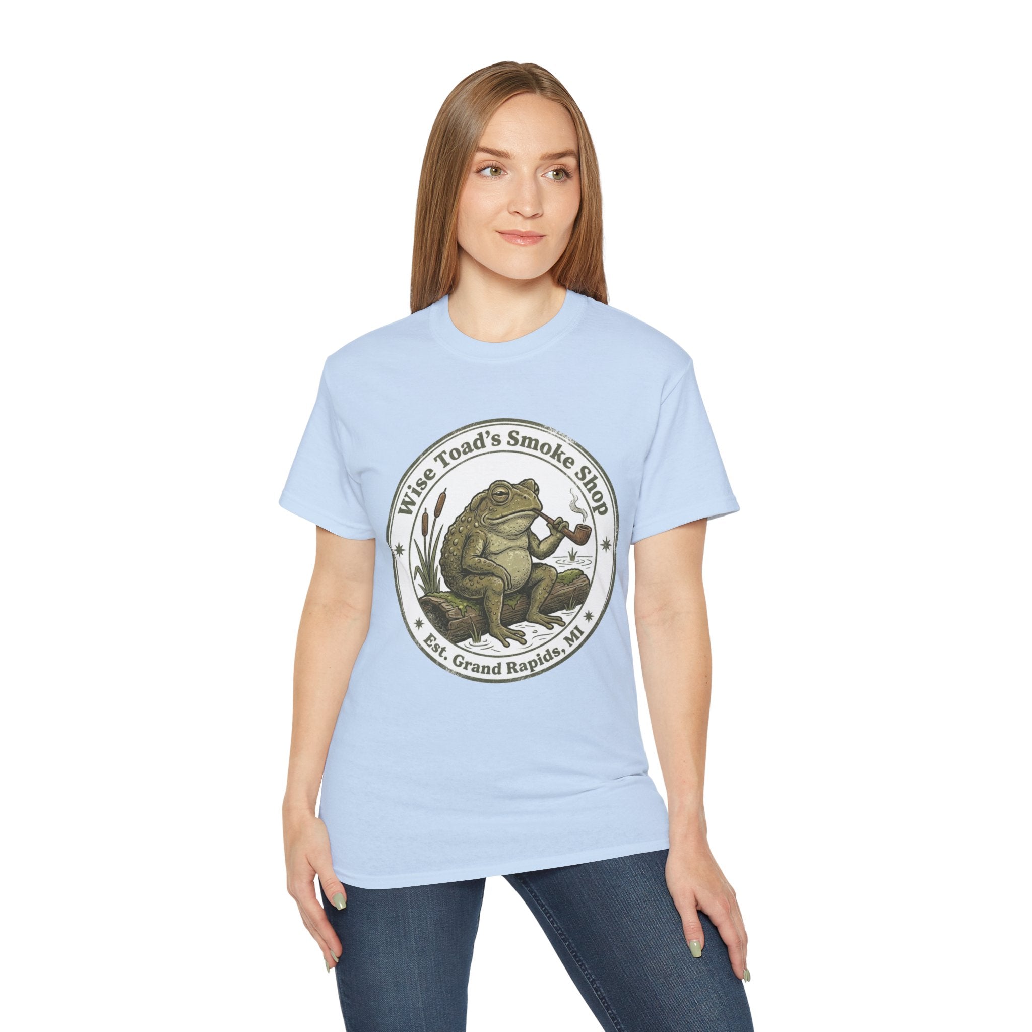Wise Toad’s Smoke Shop Vintage Frog Logo Tee T-Shirt