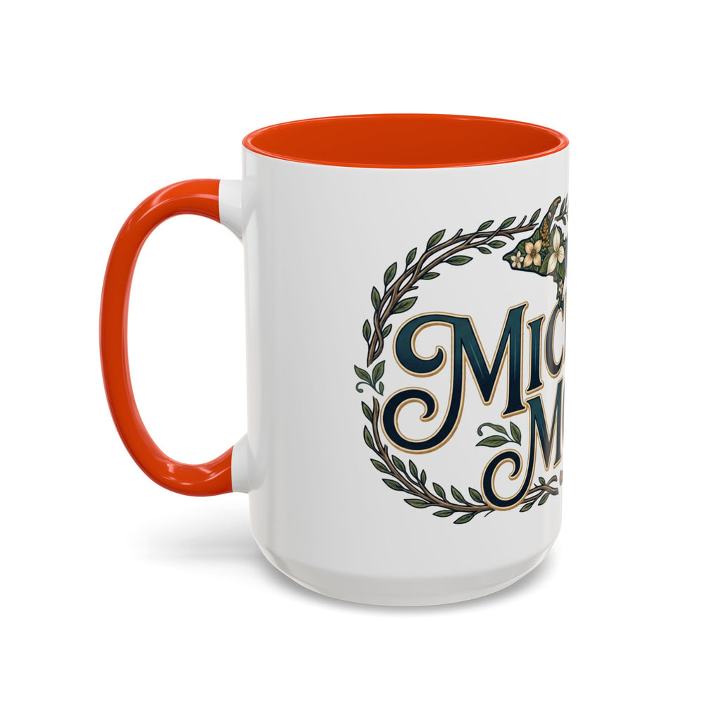 Michigan Mom Coffee Mug — Floral State Pride 11oz/15oz