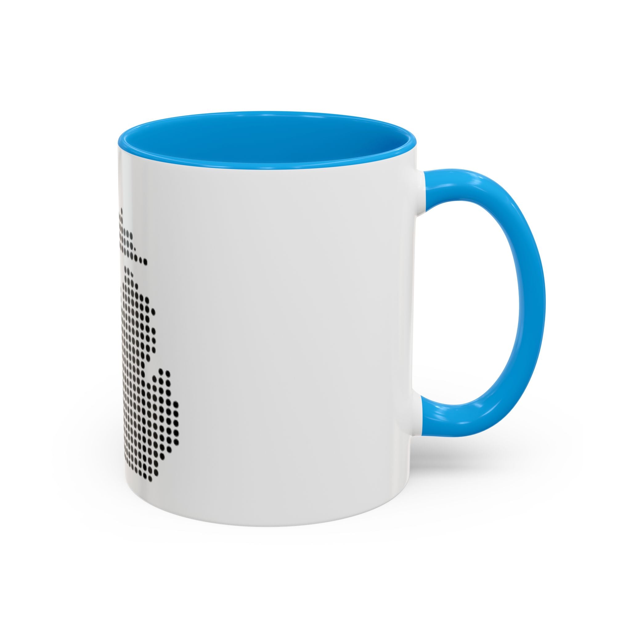 Michigan Dot Map Mug — Modern Minimalist Michigan State Coffee Cup (11oz/15oz)