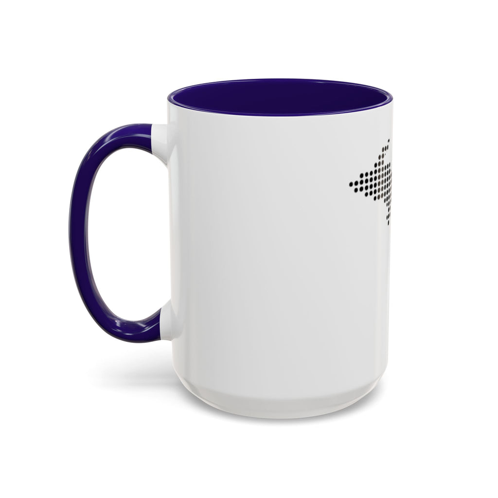 Michigan Dot Map Mug — Modern Minimalist Michigan State Coffee Cup (11oz/15oz)