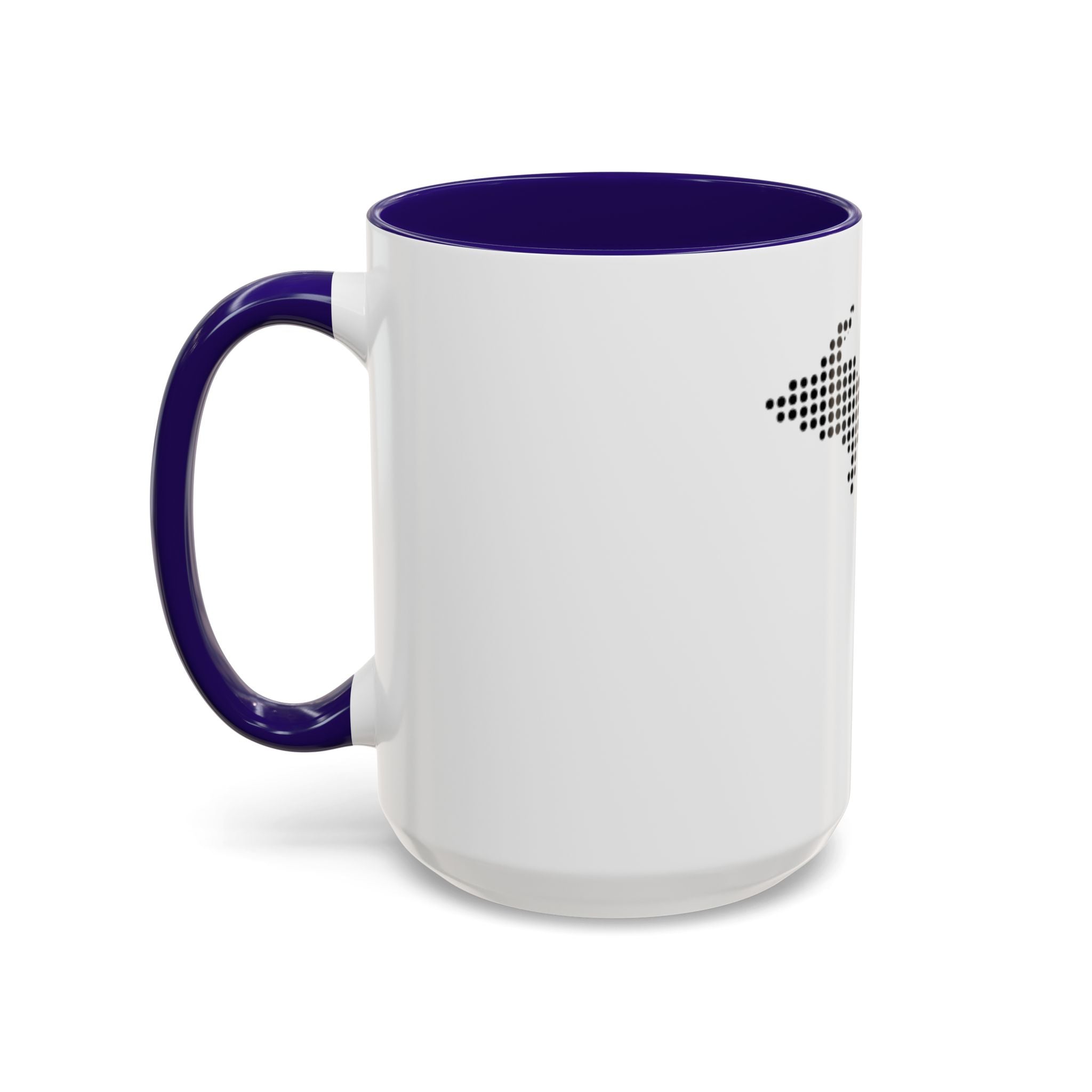 Michigan Dot Map Mug — Modern Minimalist Michigan State Coffee Cup (11oz/15oz)