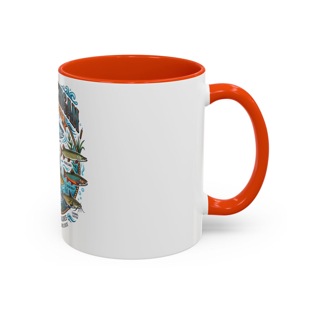 Fish of Michigan Mug — Great Lakes Freshwater Fish Illustration (11oz & 15oz)
