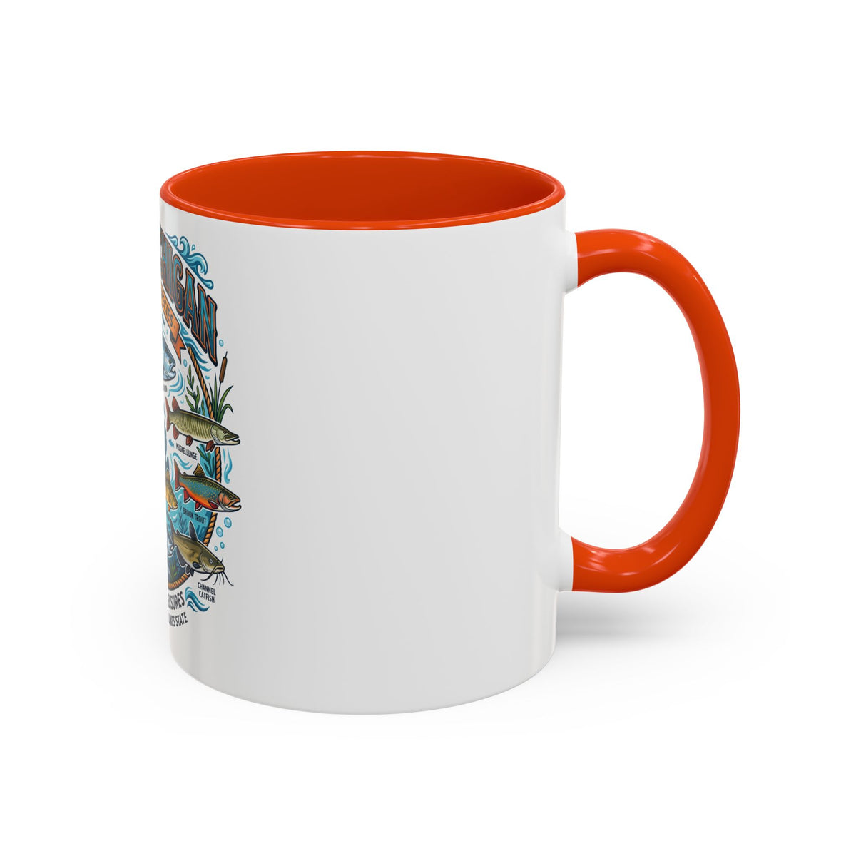 Fish of Michigan Mug — Great Lakes Freshwater Fish Illustration (11oz & 15oz)