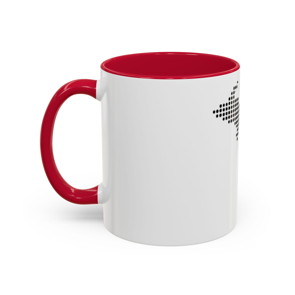 Michigan Dot Map Mug — Modern Minimalist Michigan State Coffee Cup (11oz/15oz)