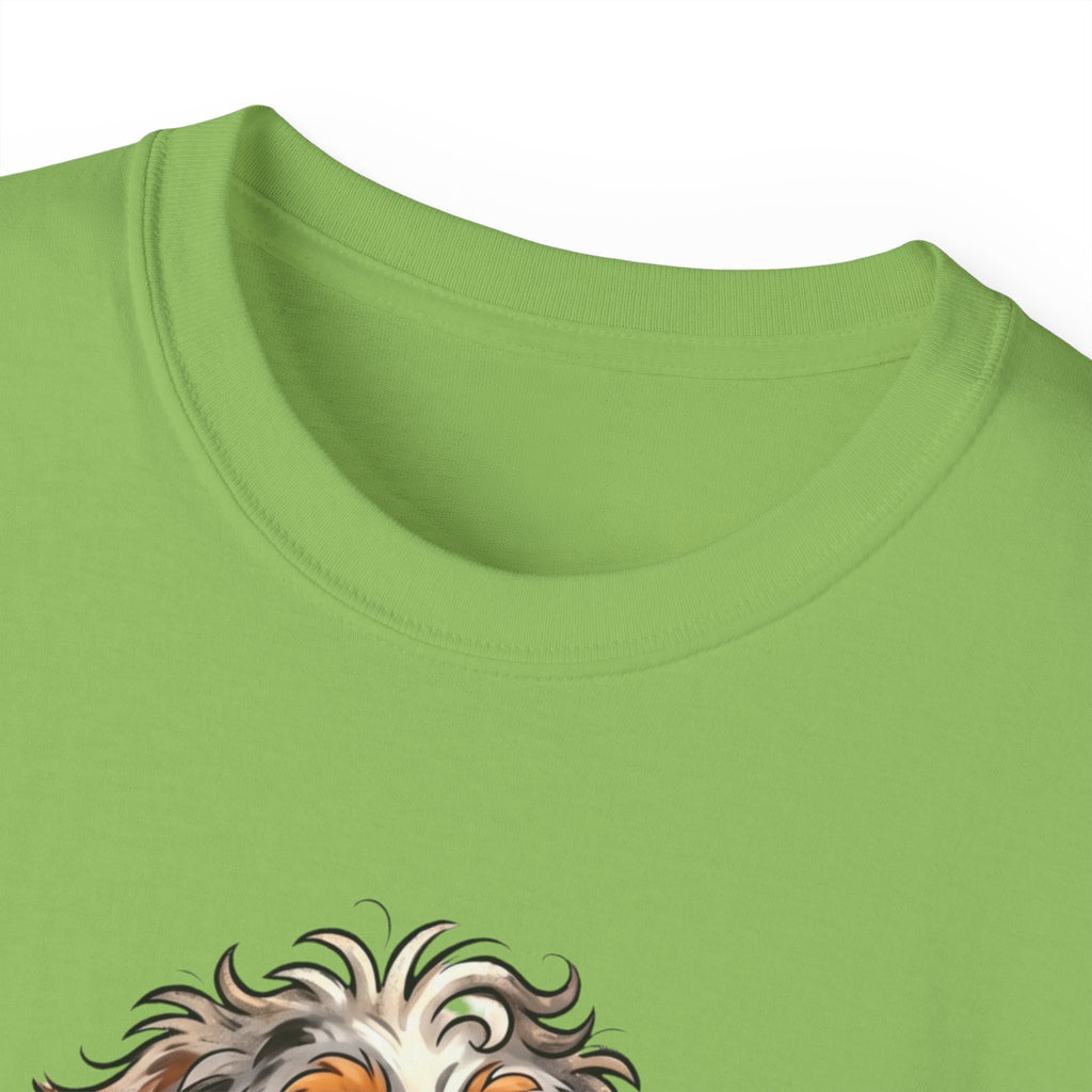 Dog Lover T‑Shirt – Cute Pup Wearing “Pobody's Nerfect” Shirt (Funny Pet Tee)