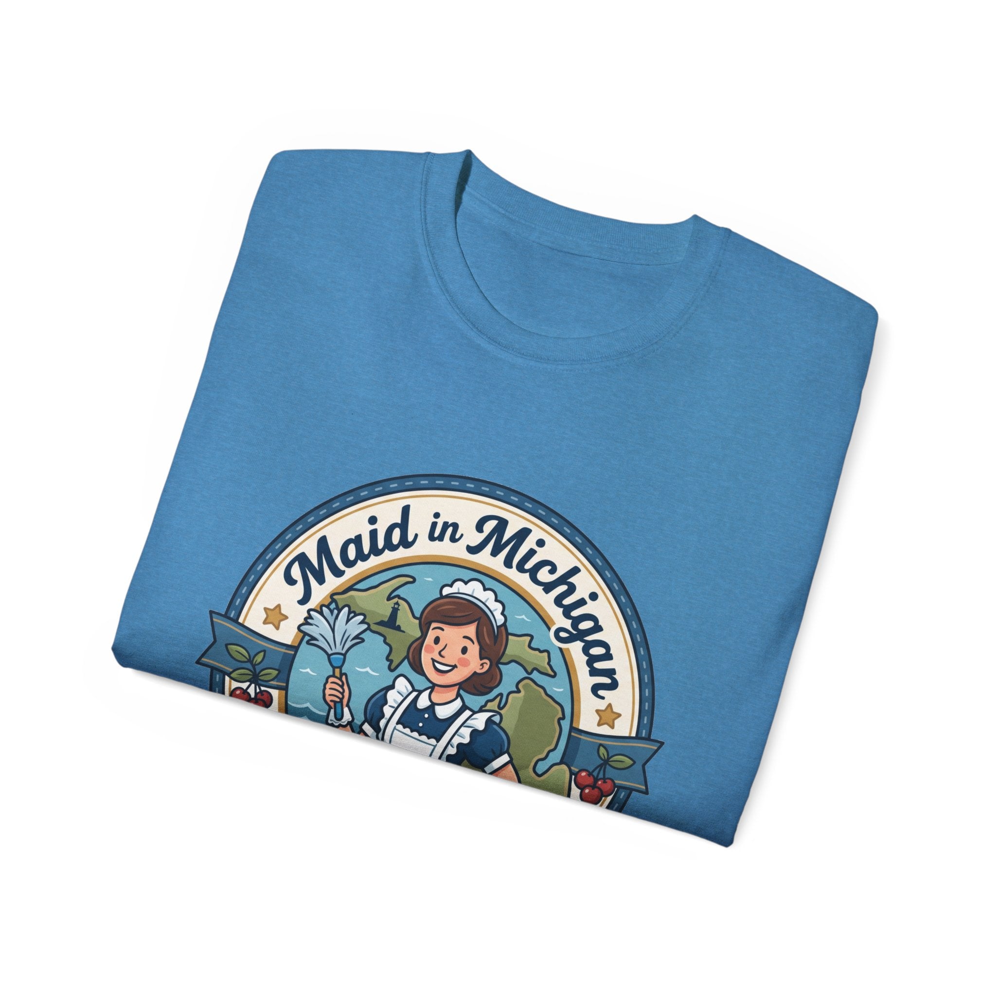 Maid in Michigan T-Shirt — Vintage Housekeeping Logo Tee