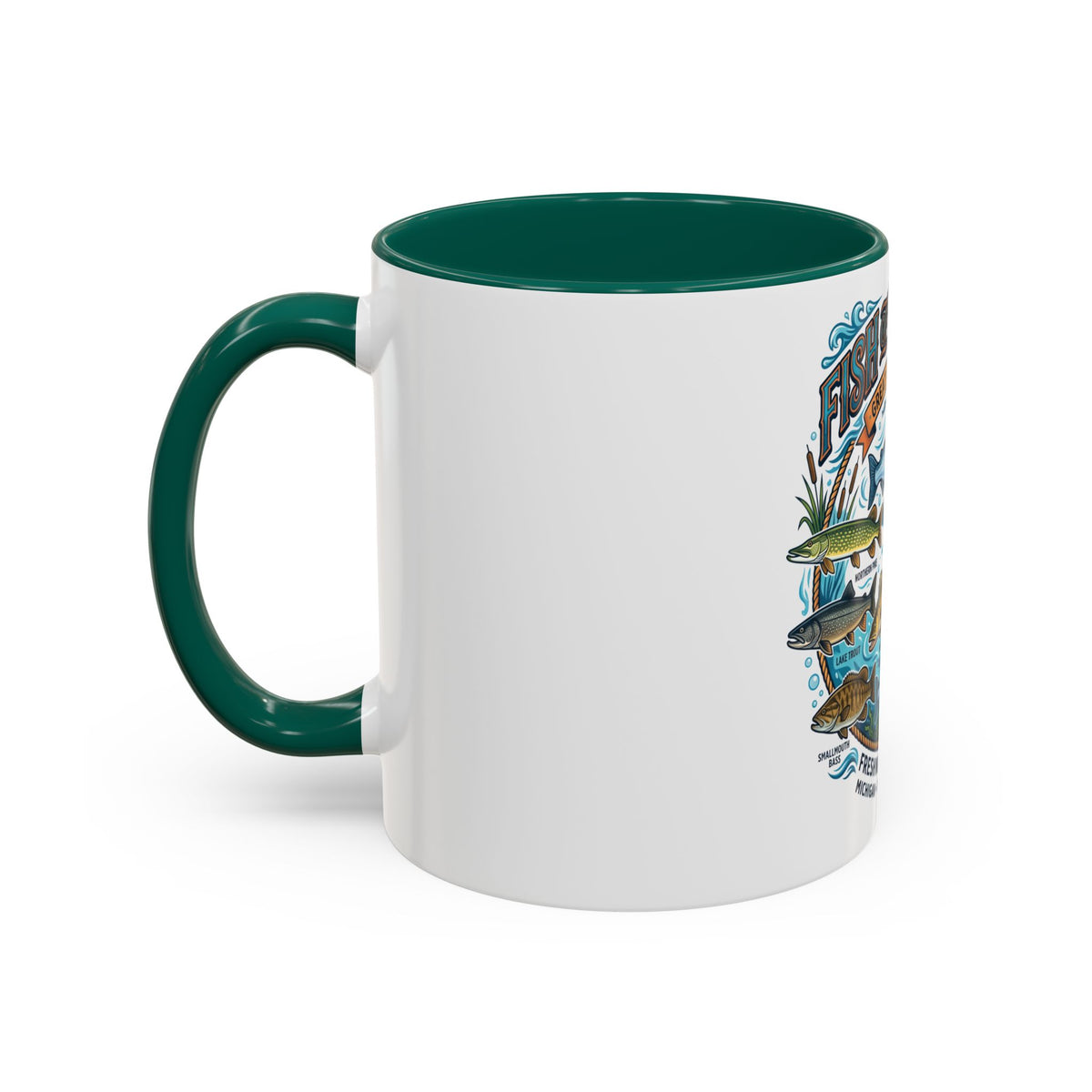Fish of Michigan Mug — Great Lakes Freshwater Fish Illustration (11oz & 15oz)