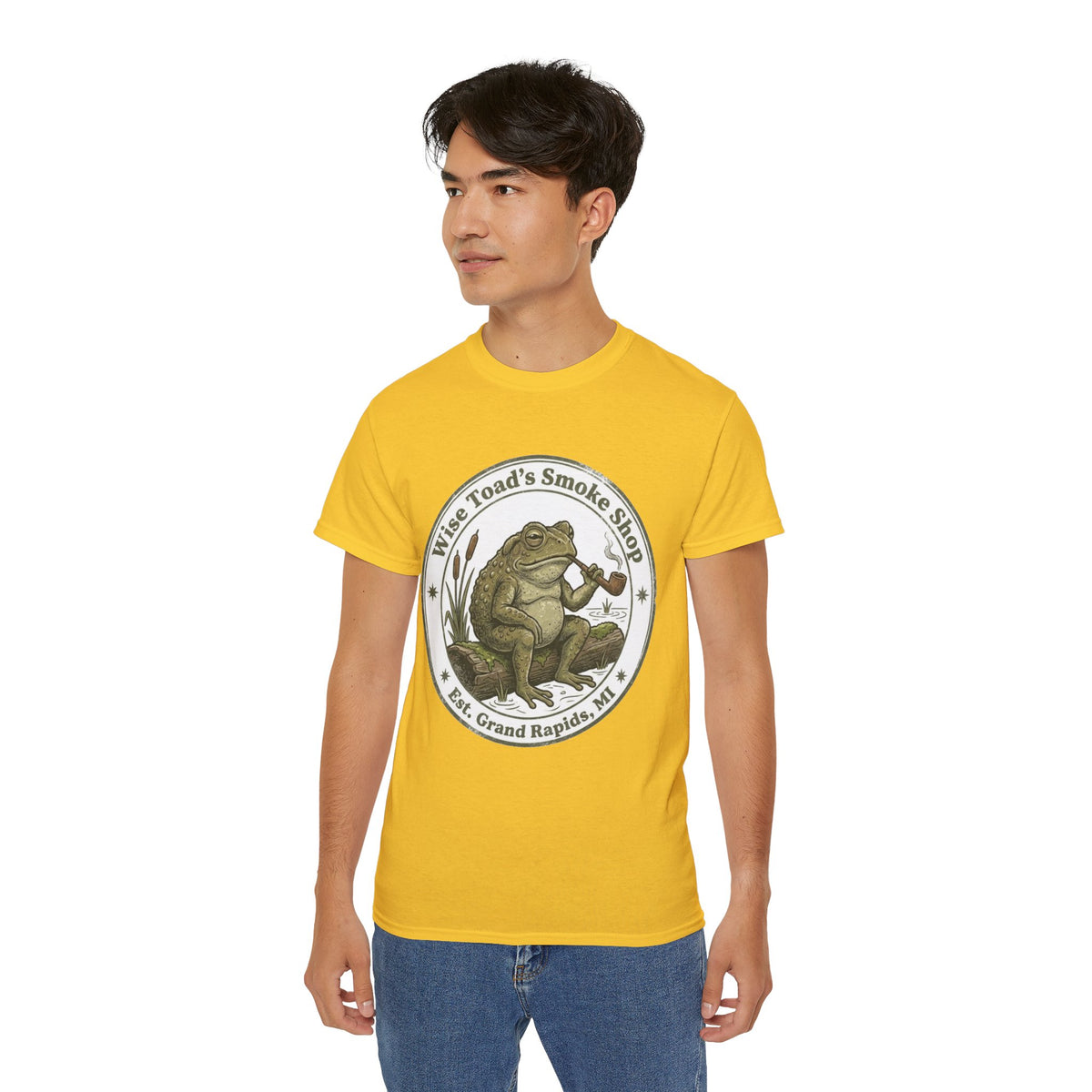 Wise Toad’s Smoke Shop Vintage Frog Logo Tee T-Shirt