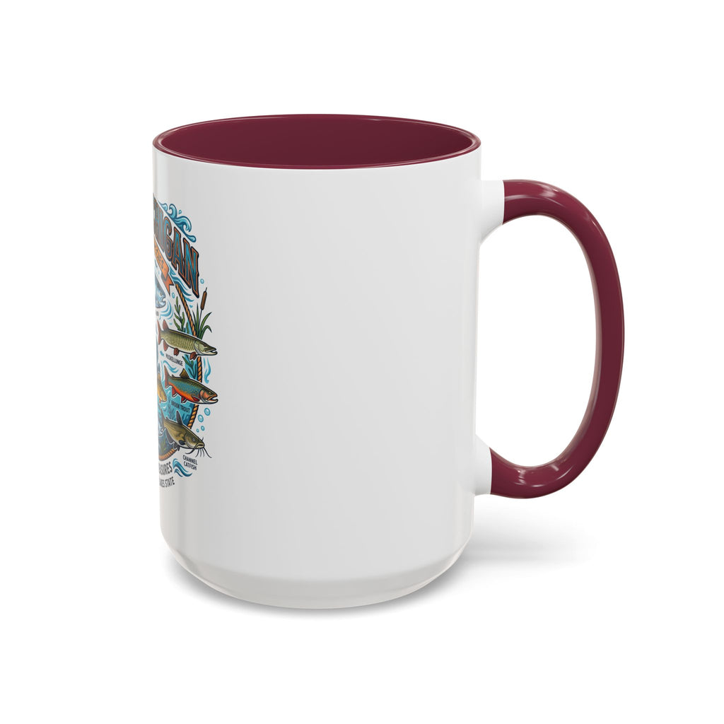 Fish of Michigan Mug — Great Lakes Freshwater Fish Illustration (11oz & 15oz)