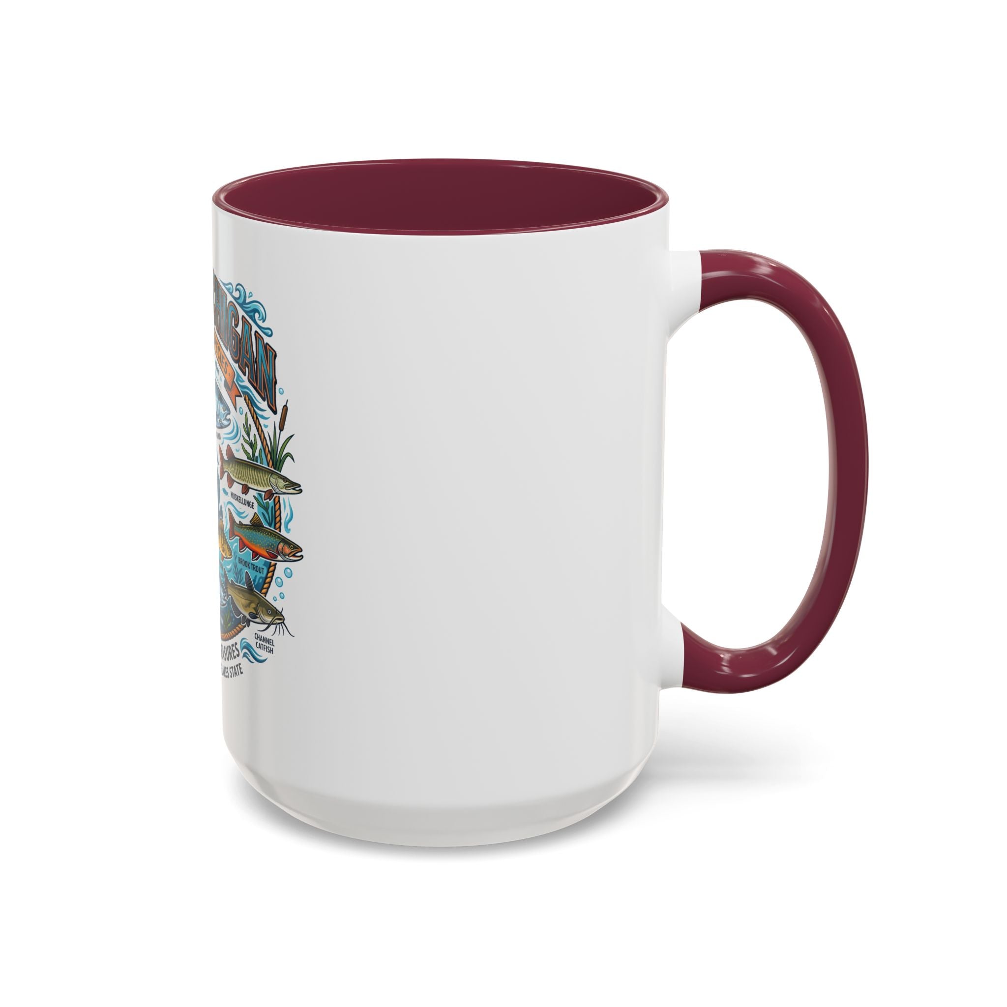 Fish of Michigan Mug — Great Lakes Freshwater Fish Illustration (11oz & 15oz)