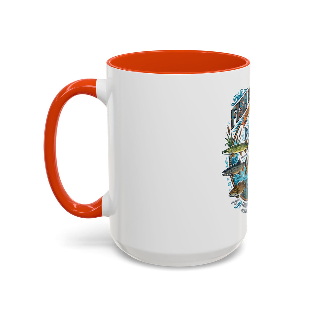 Fish of Michigan Mug — Great Lakes Freshwater Fish Illustration (11oz & 15oz)